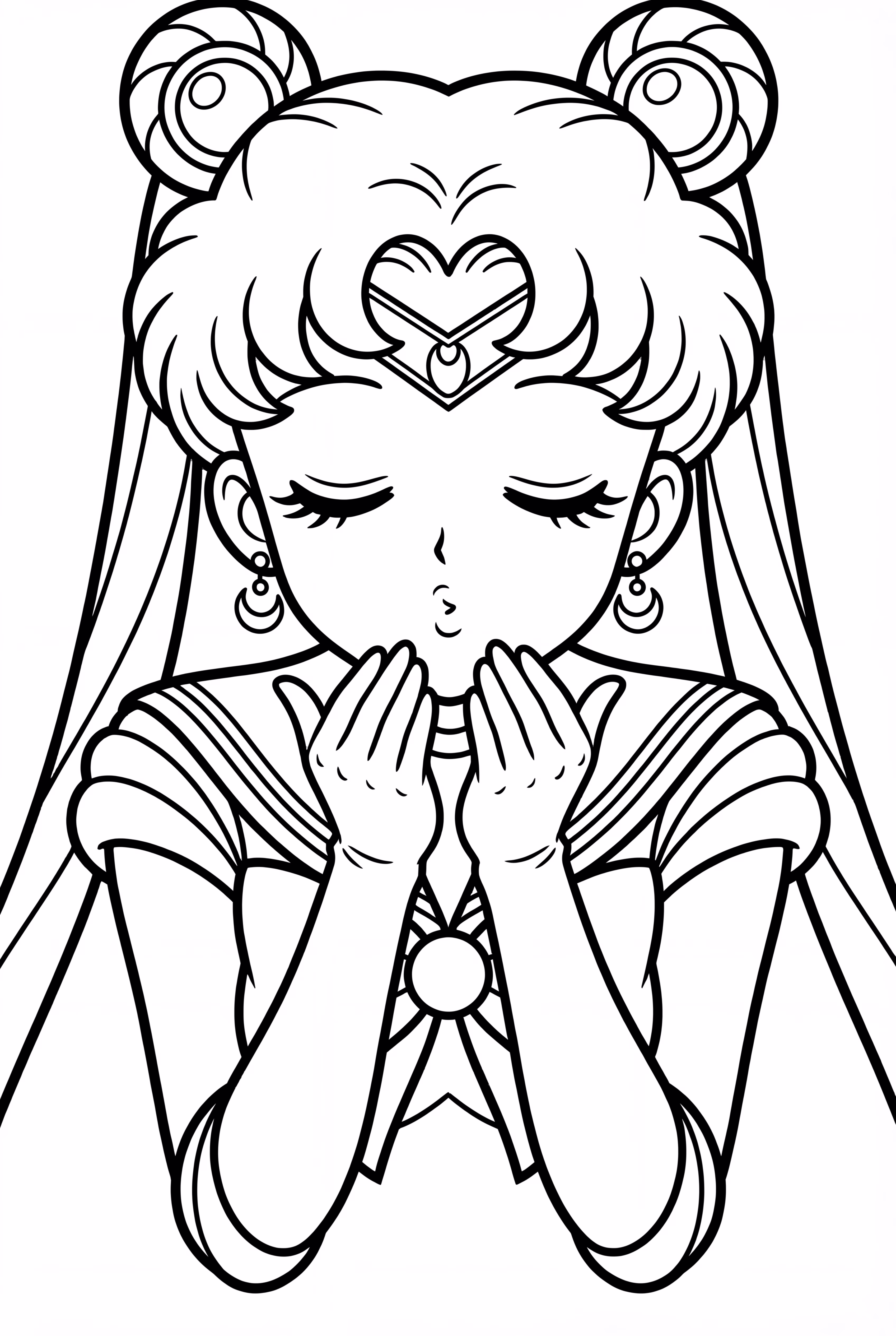 Sailor Moon Blowing A Kiss Gesture