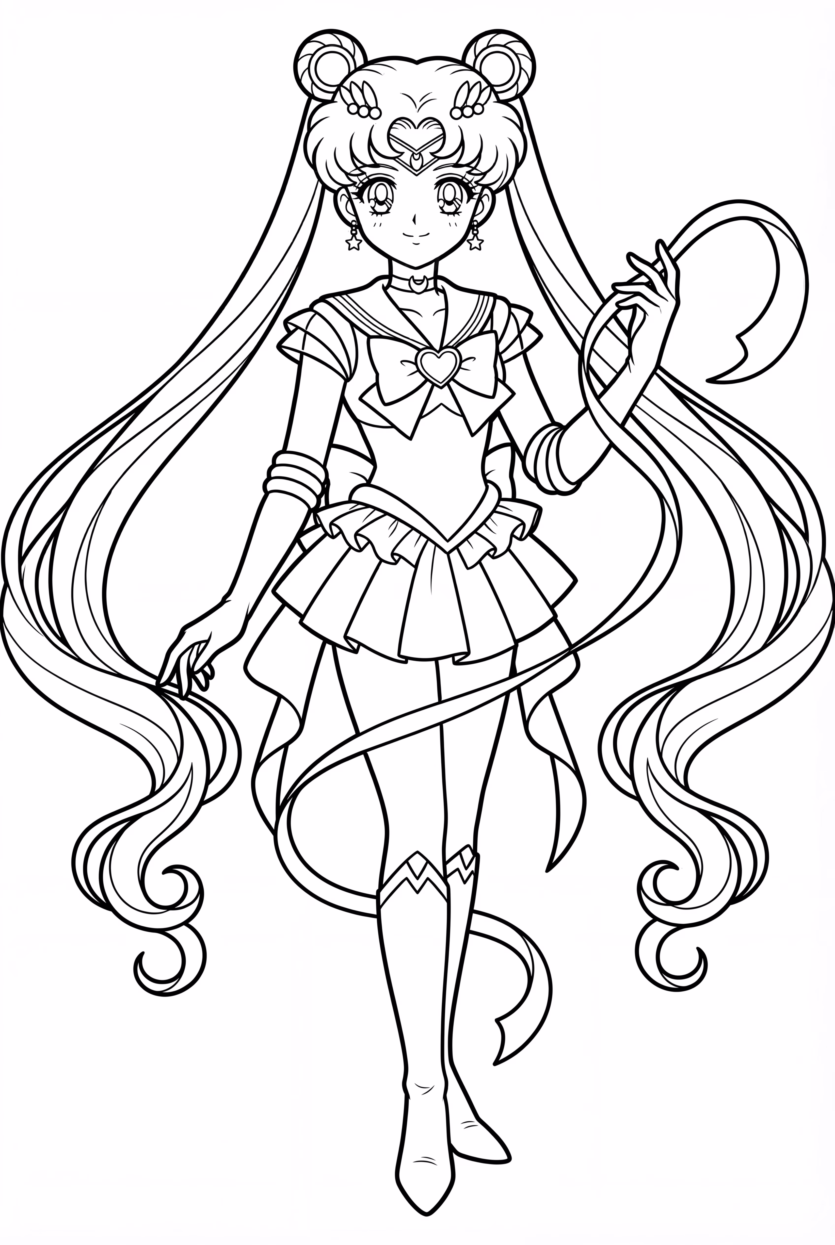 Sailor Moon Dancing With Flowing Ribbon