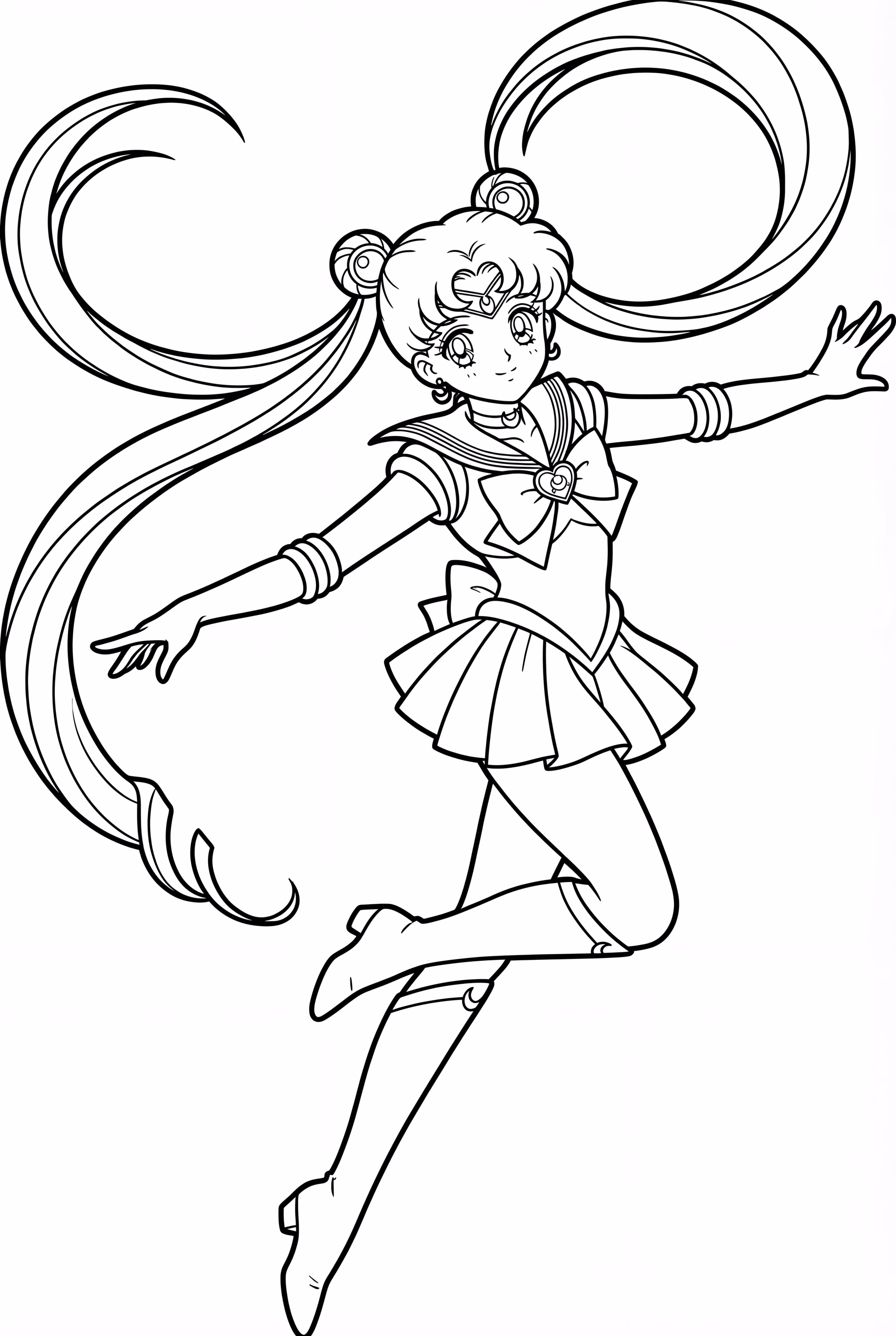 Sailor Moon Spinning With Cosmic Energy
