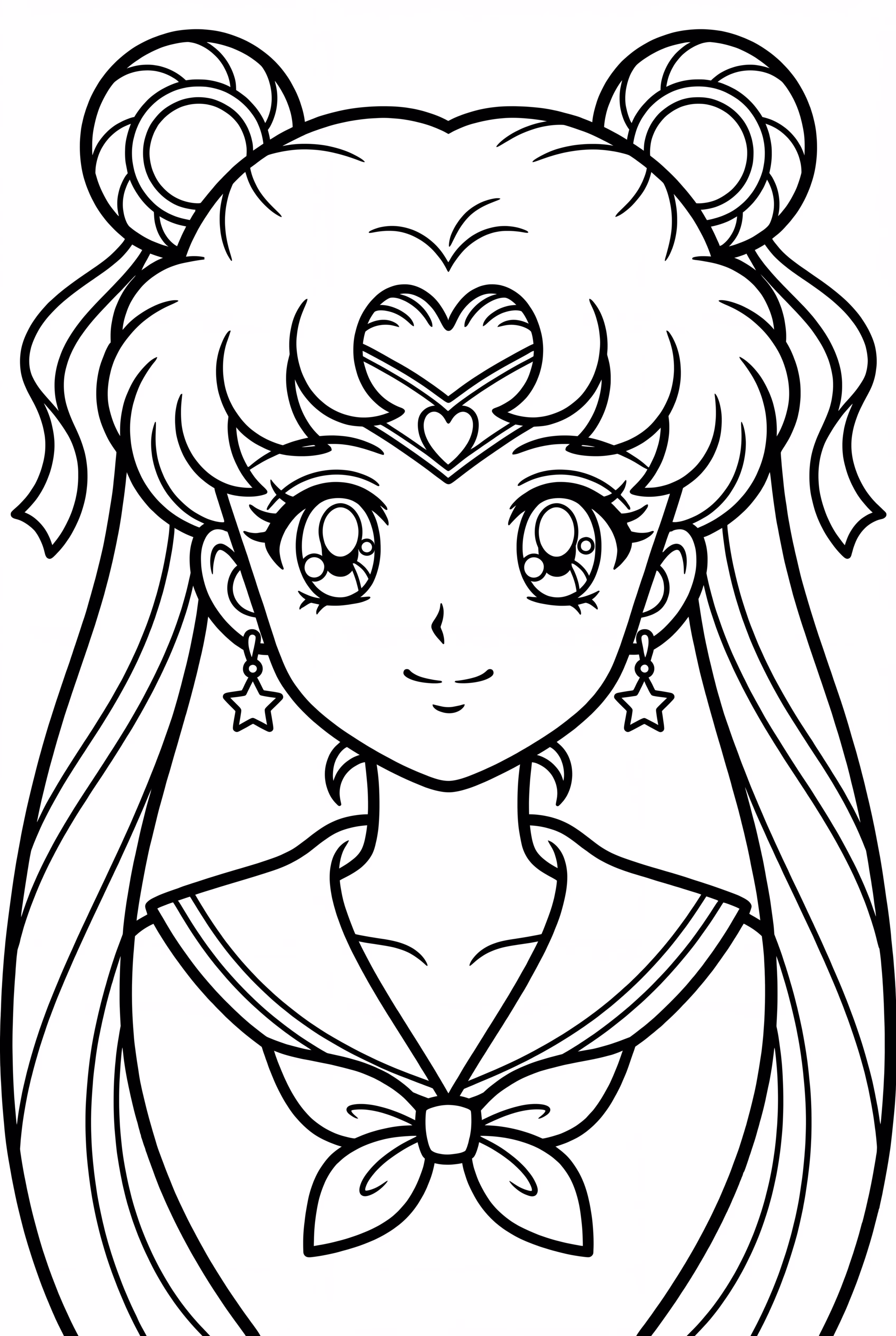 Sailor Moon Wearing Star Earrings