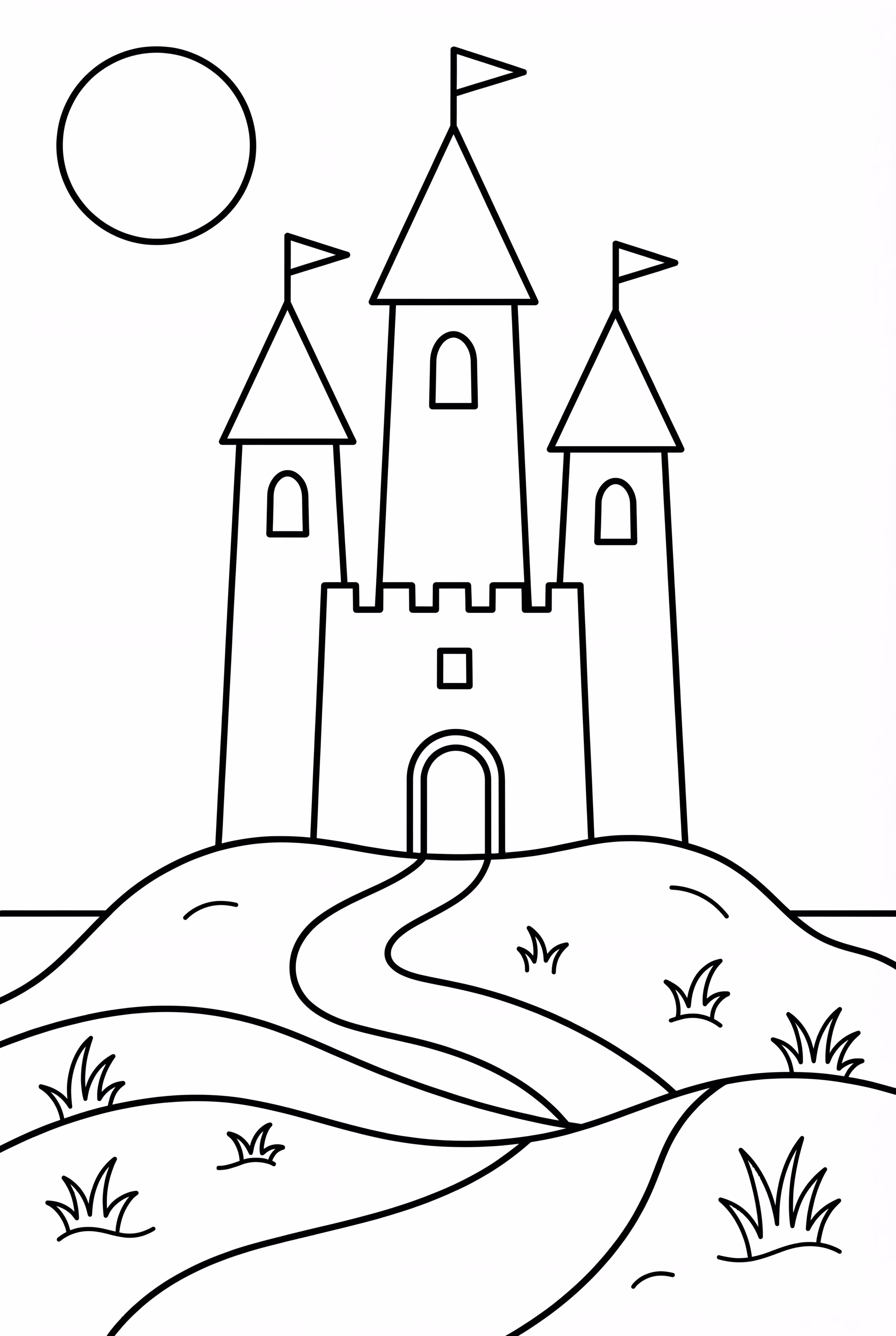 Sand Castle Sunset Art