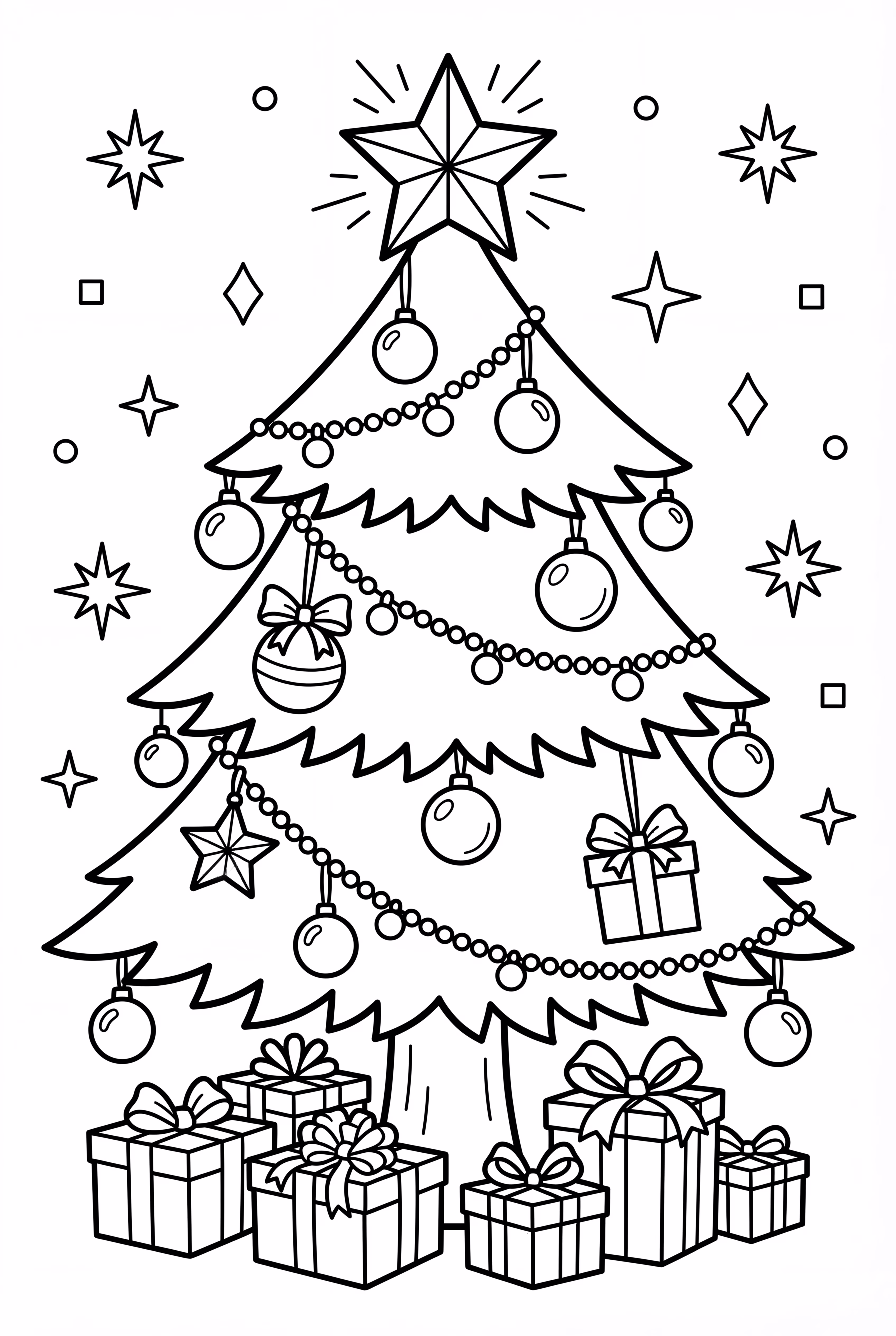 santa christmas tree