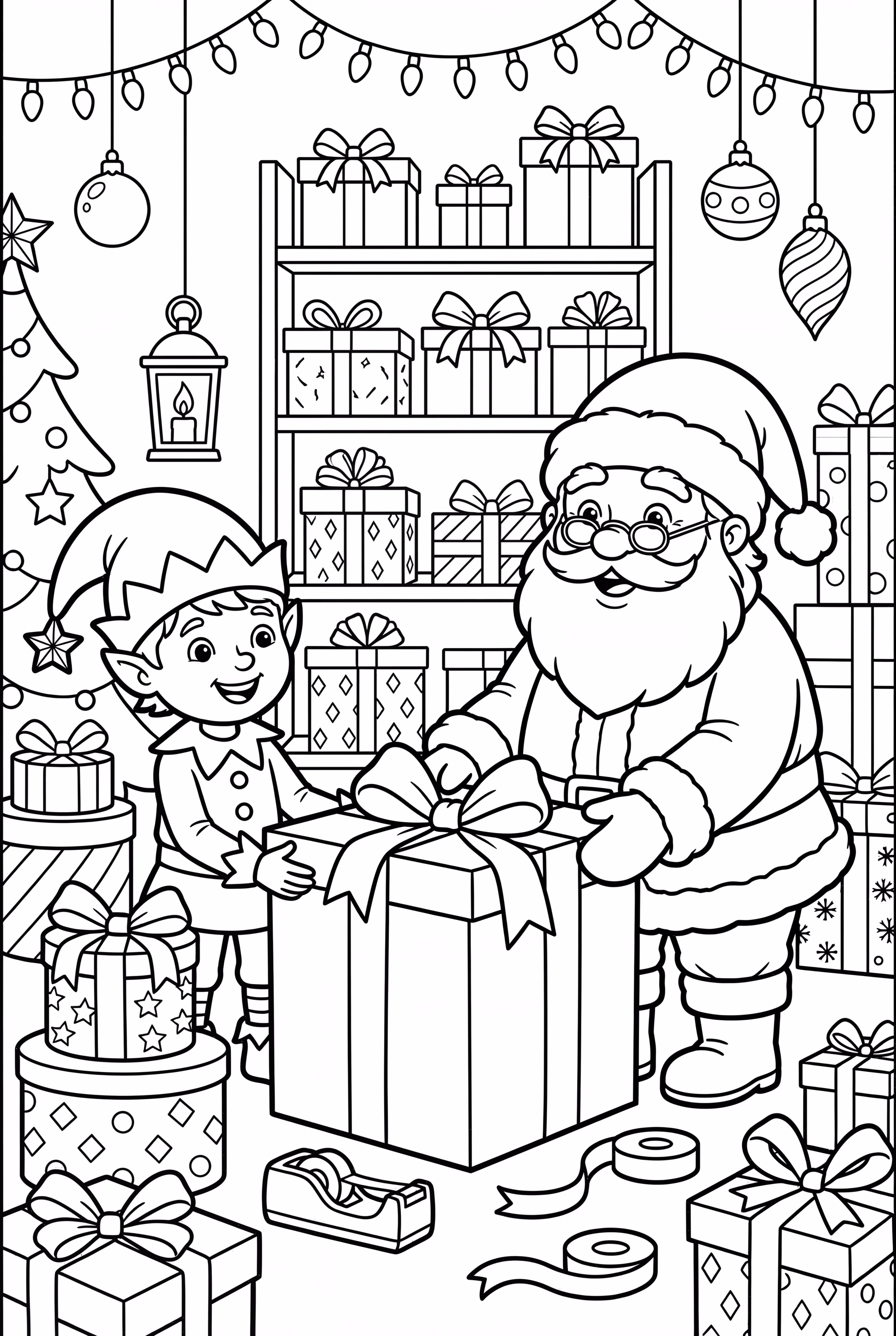 santa present wrapping-2