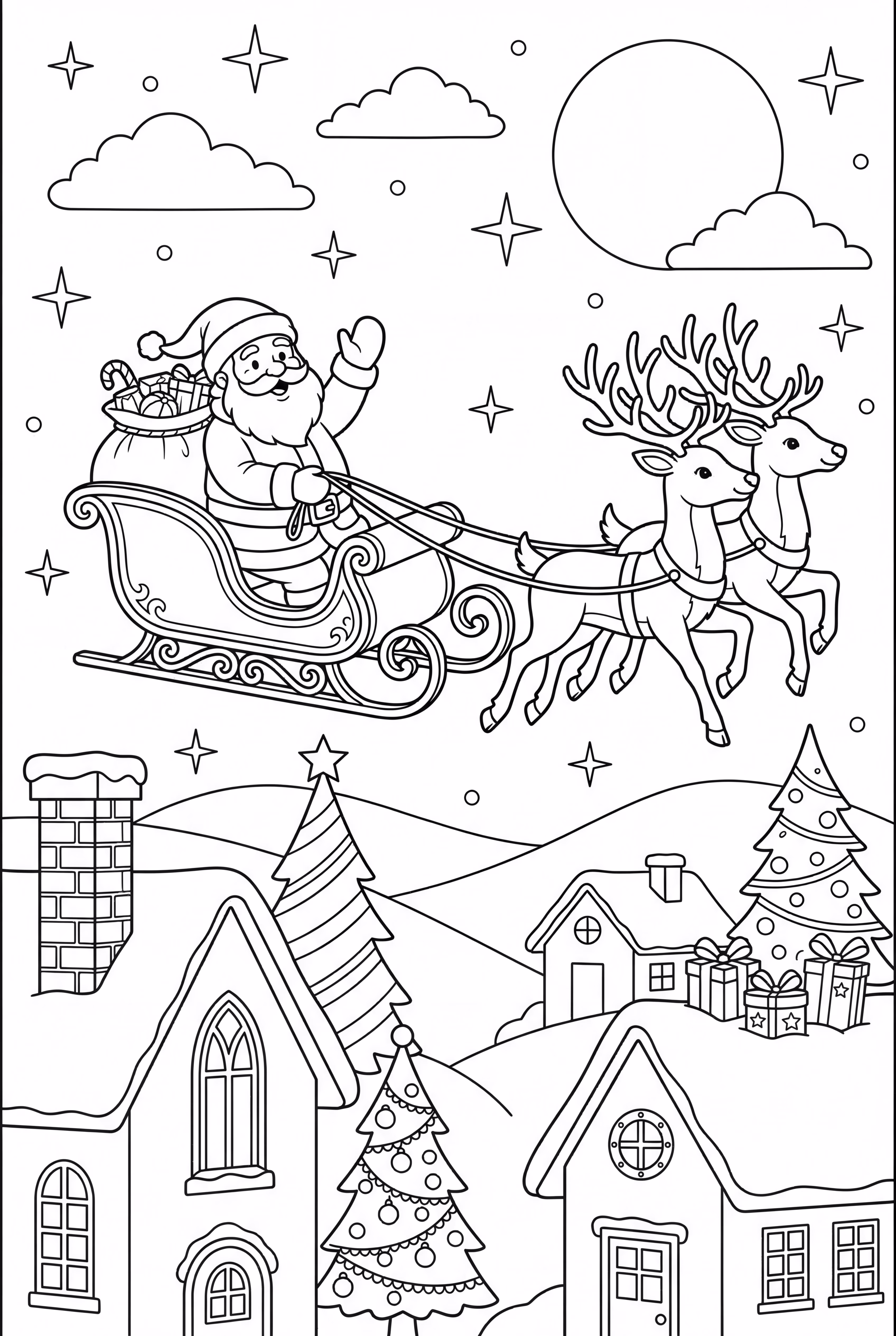 santa sleigh night-2