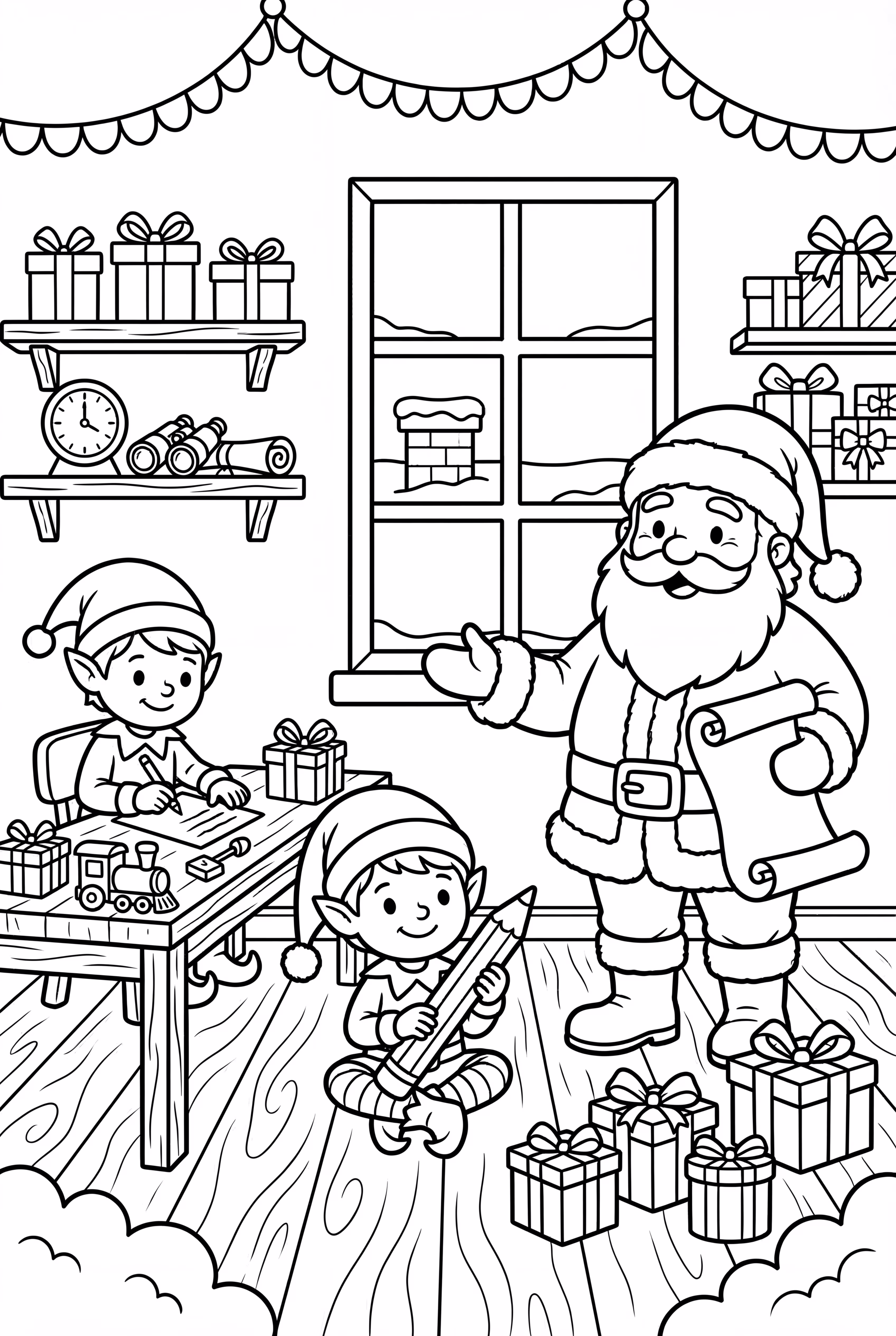 santa sleigh takeoff