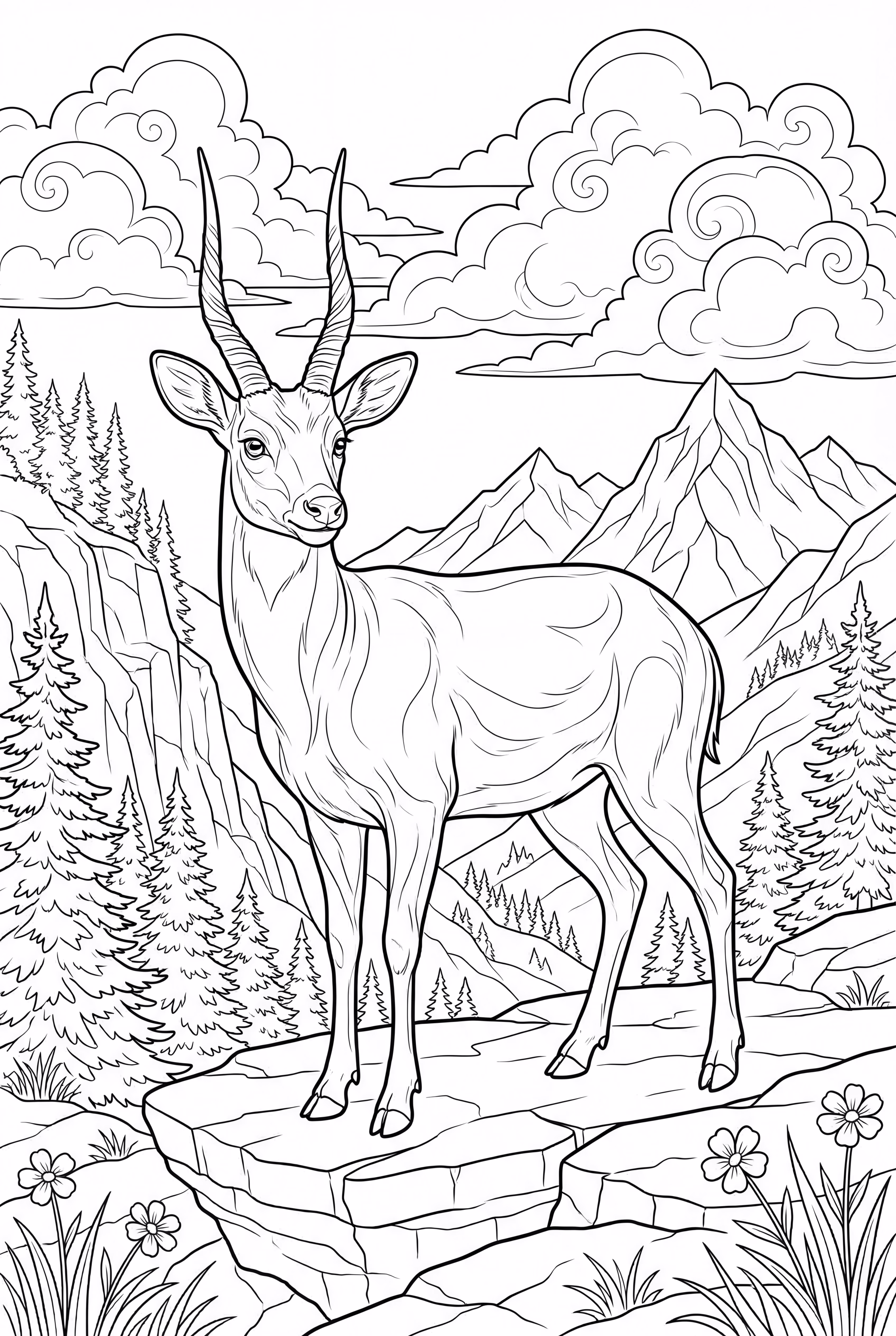 山顶上的勇敢九色鹿