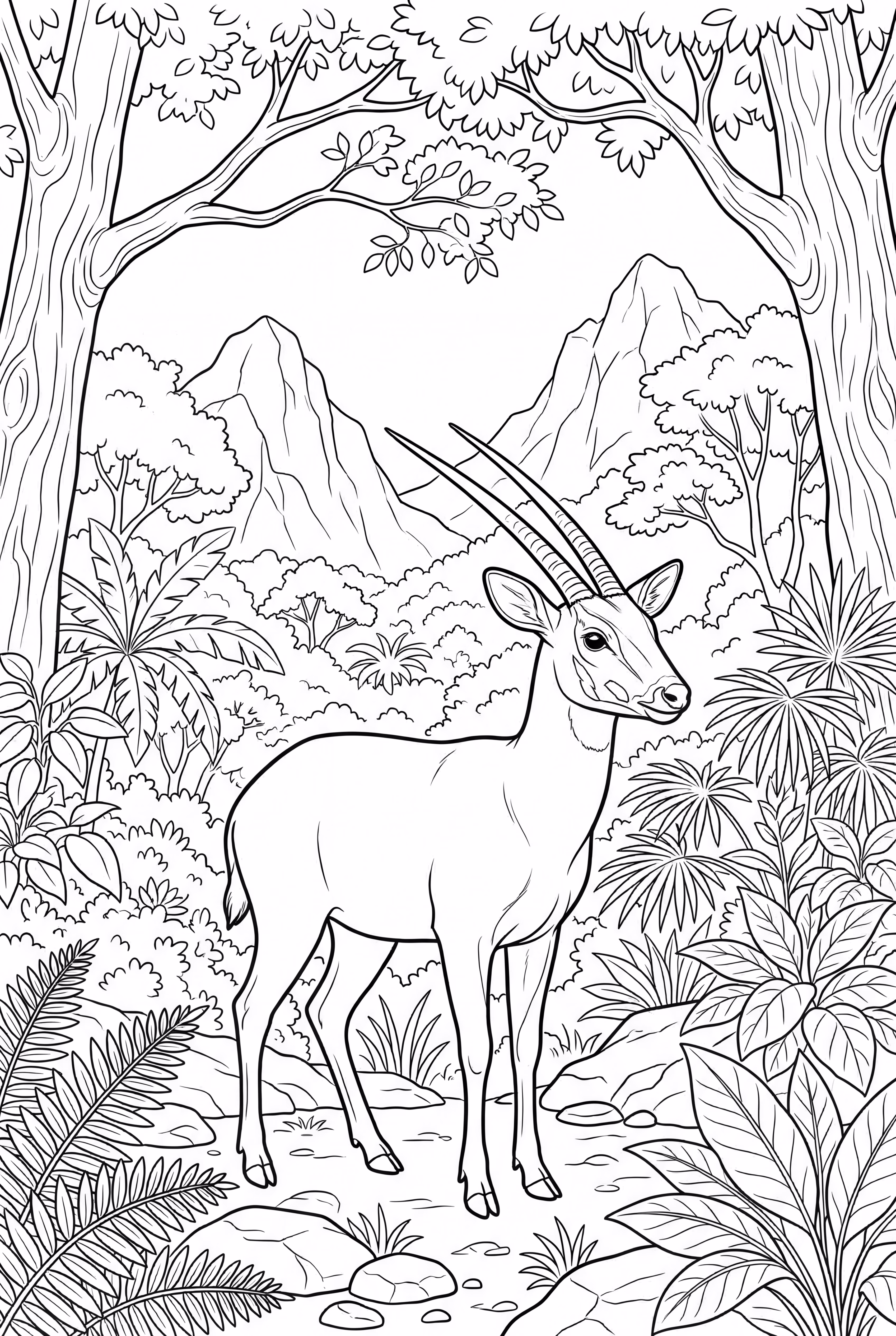 矮麂在安南山脉的栖息地