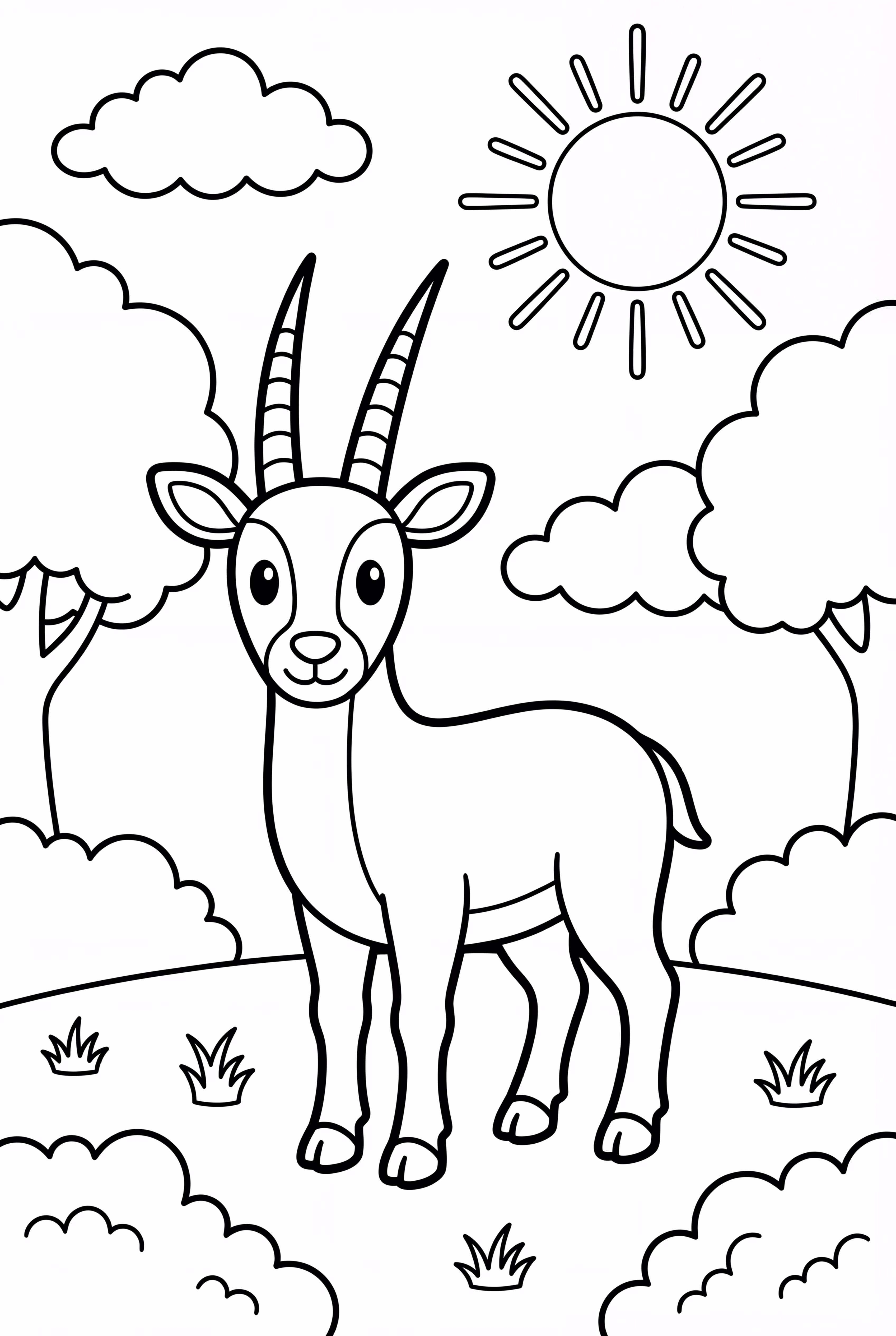 Saola In The Morning Sun