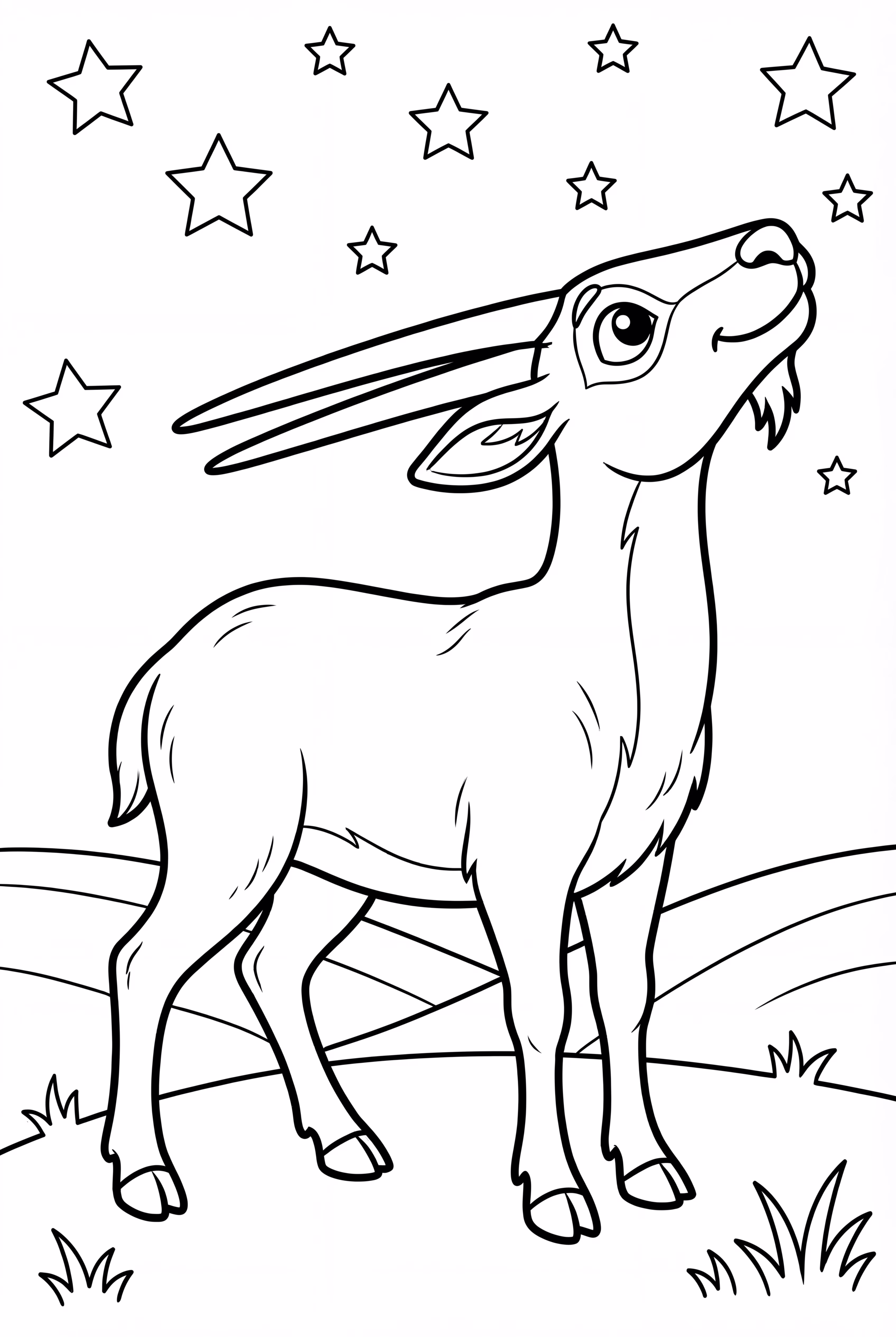 Saola mirando las estrellas