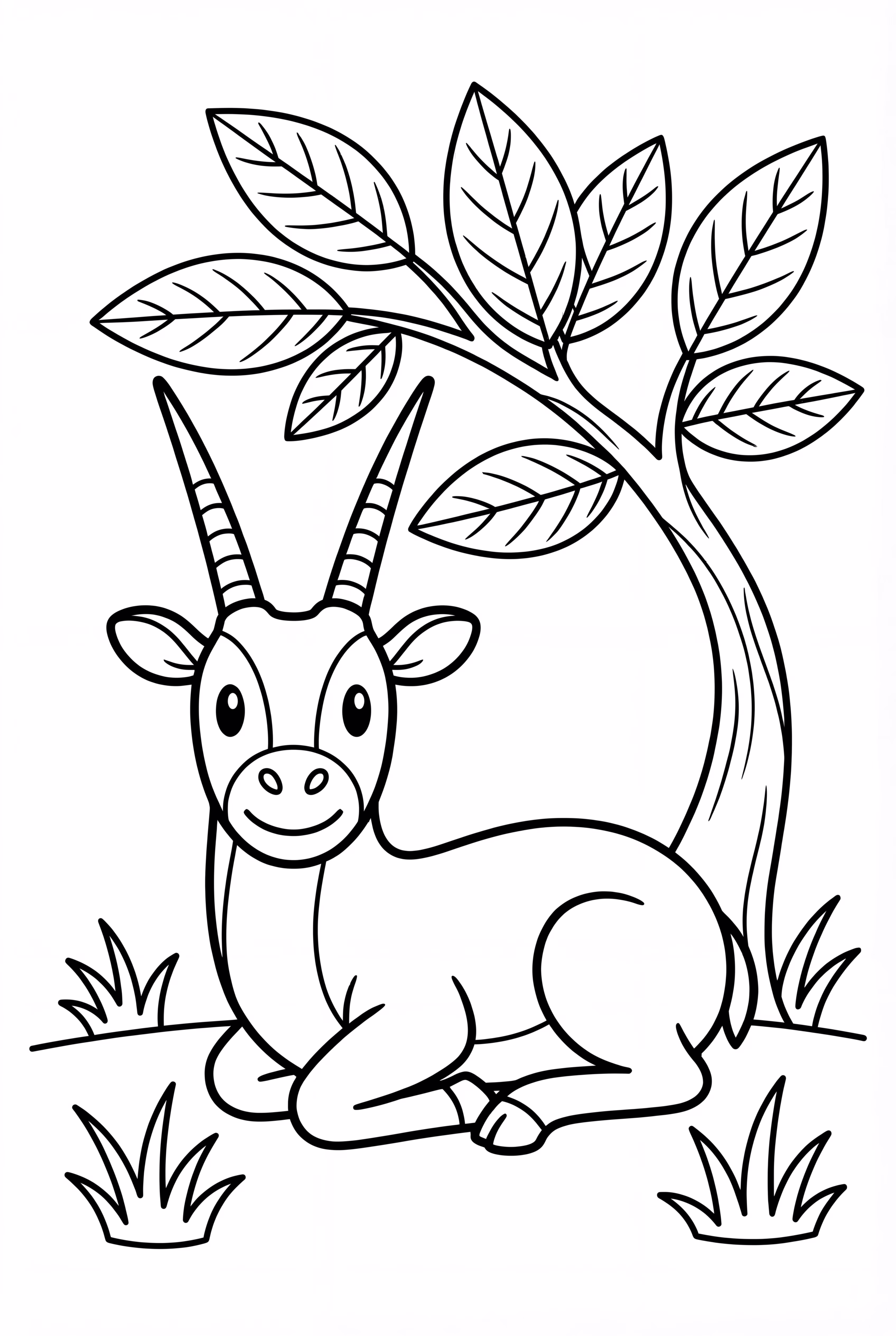 木の下で休むサオラ