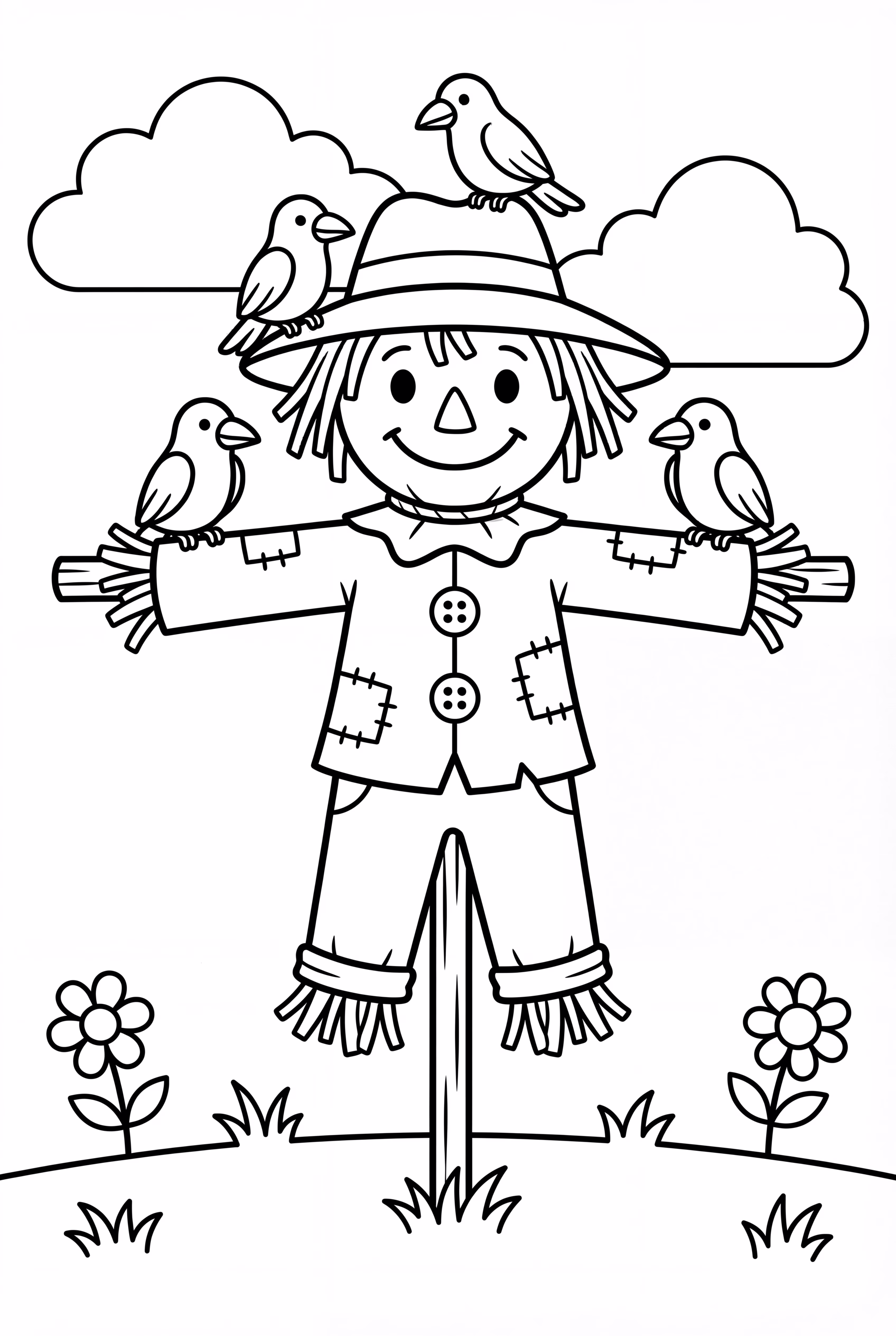 Espantalho e Uma Família de Corvos