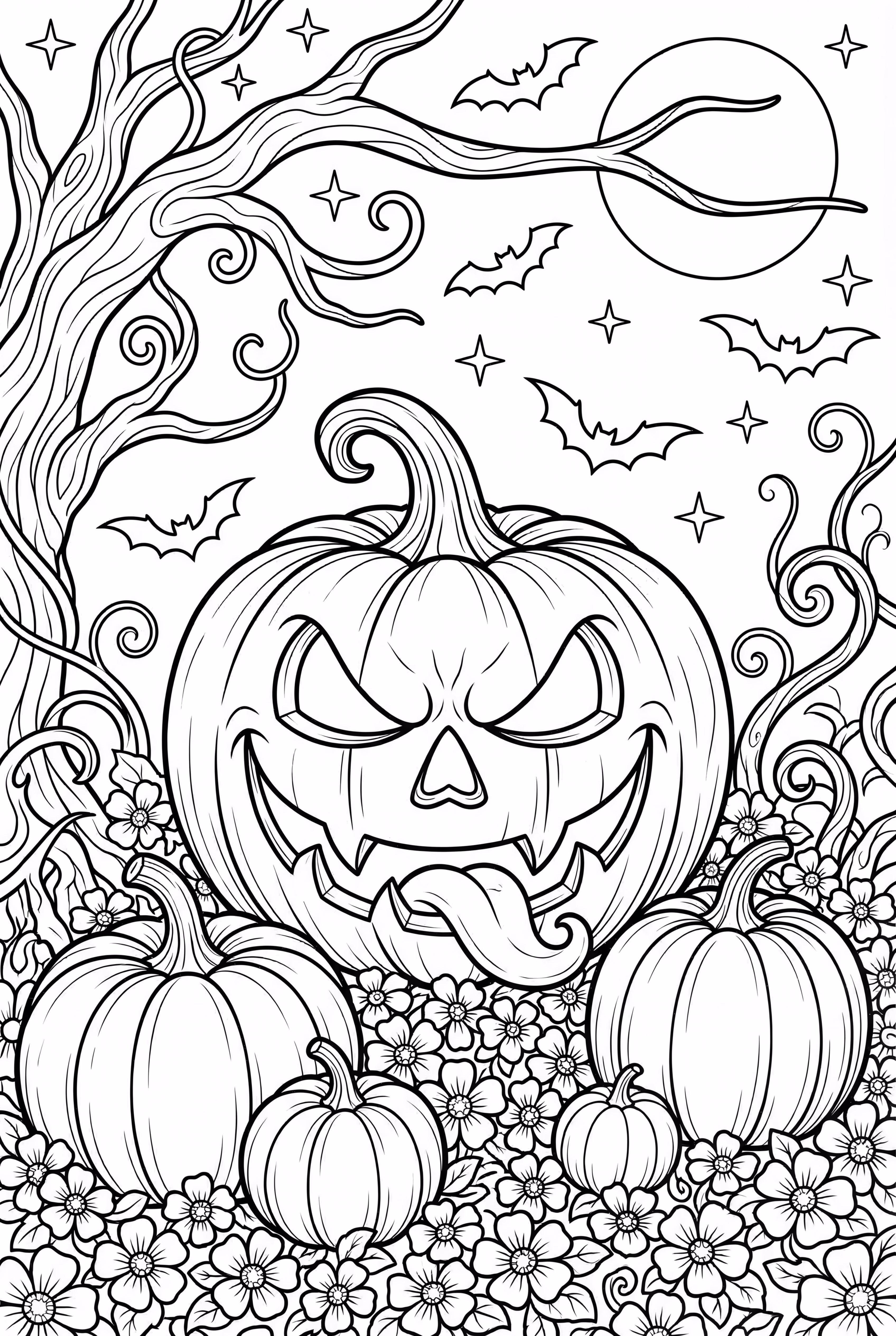 可怕的南瓜带恐怖面孔-2