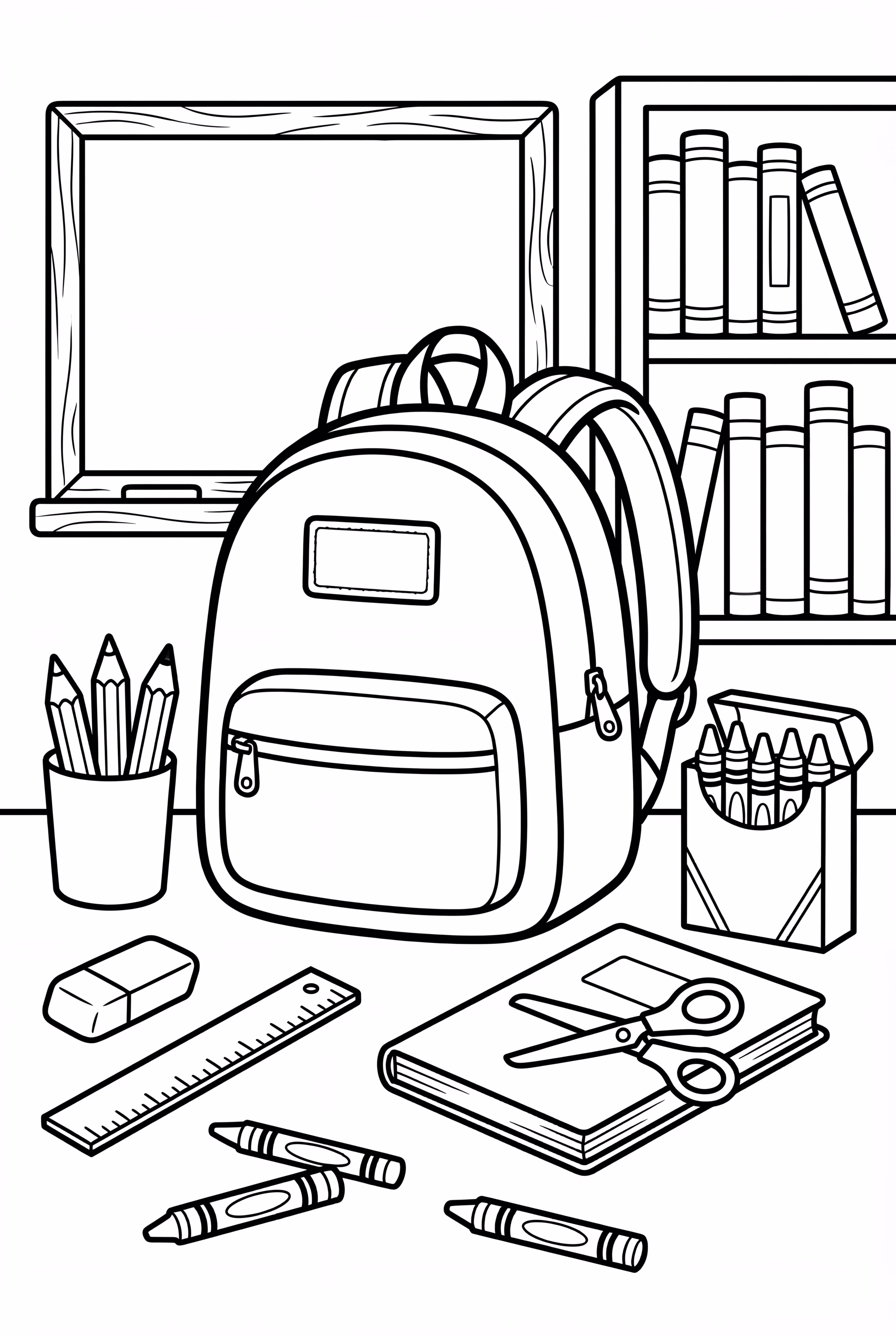 학교 준비물과 함께하는 개학