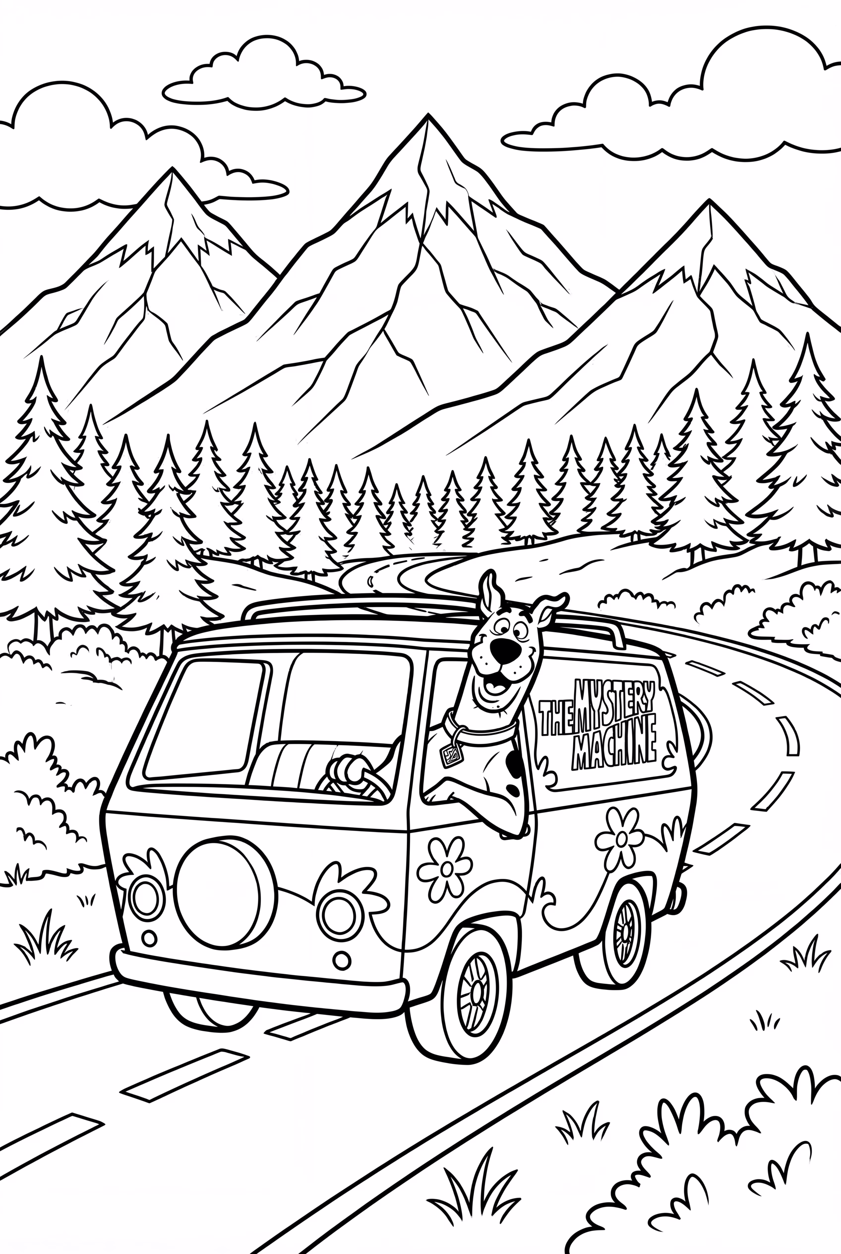 Scooby Doo And Mystery Machine Road Trip