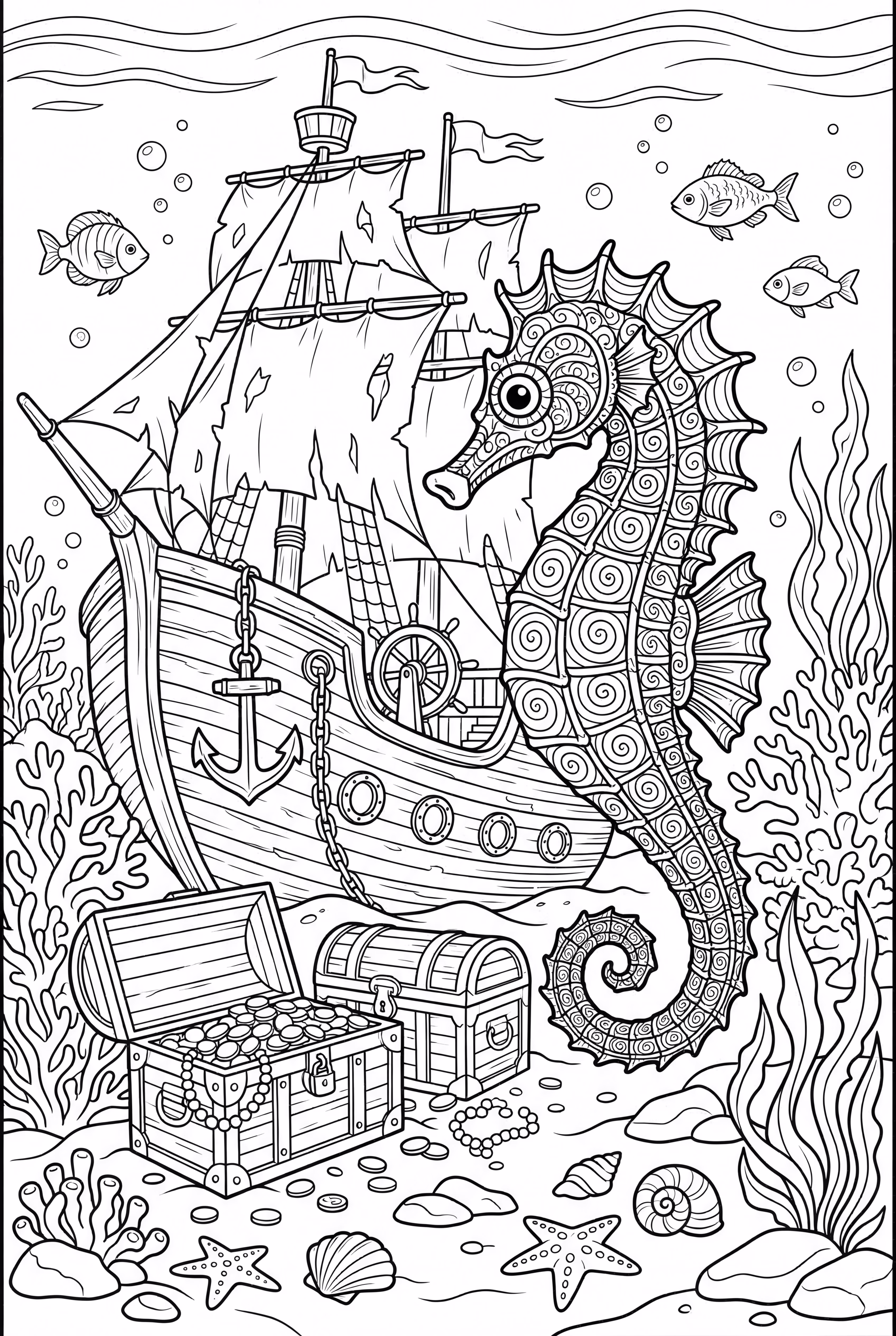 海马探索沉船海盗船