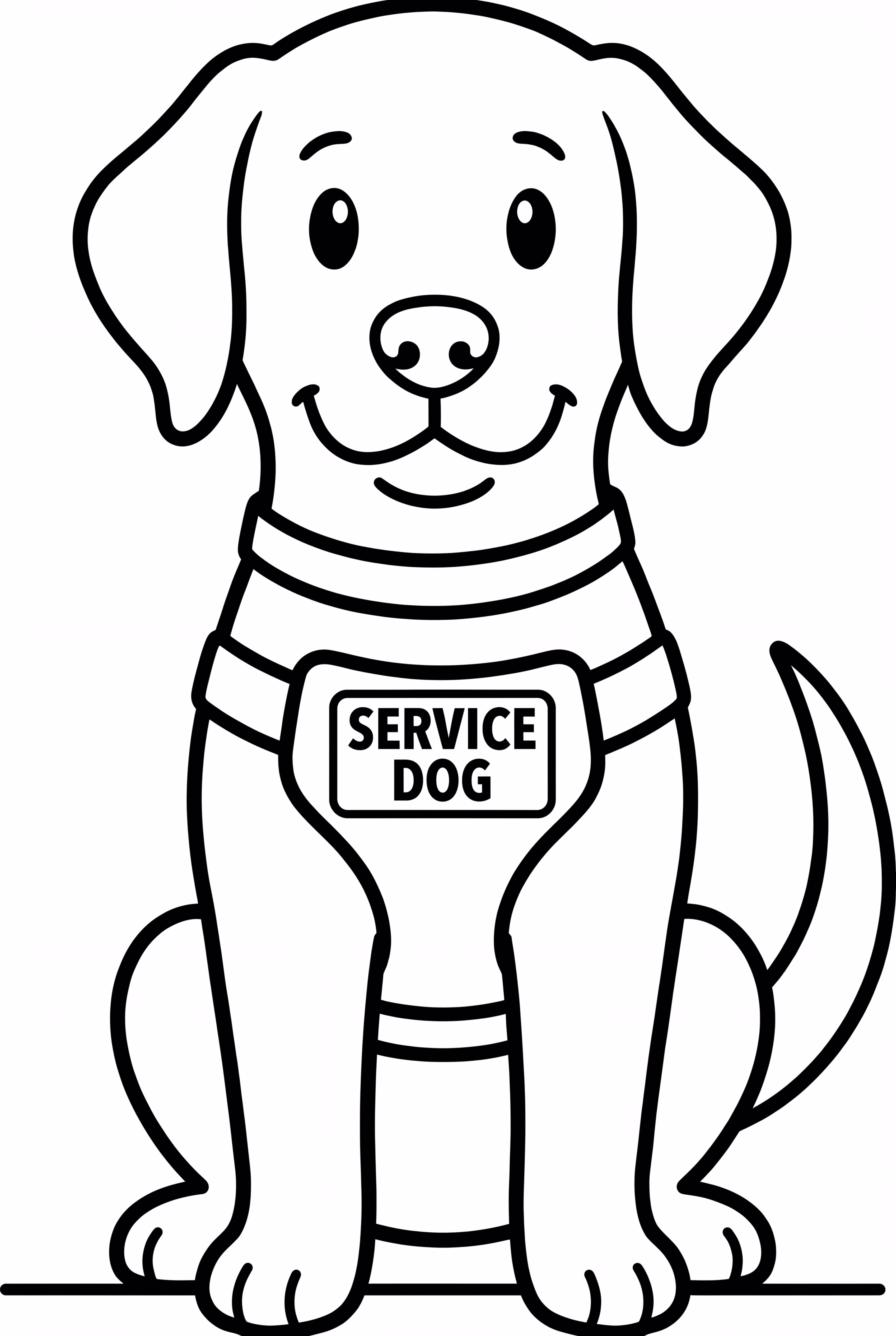 Service Dog With Vest