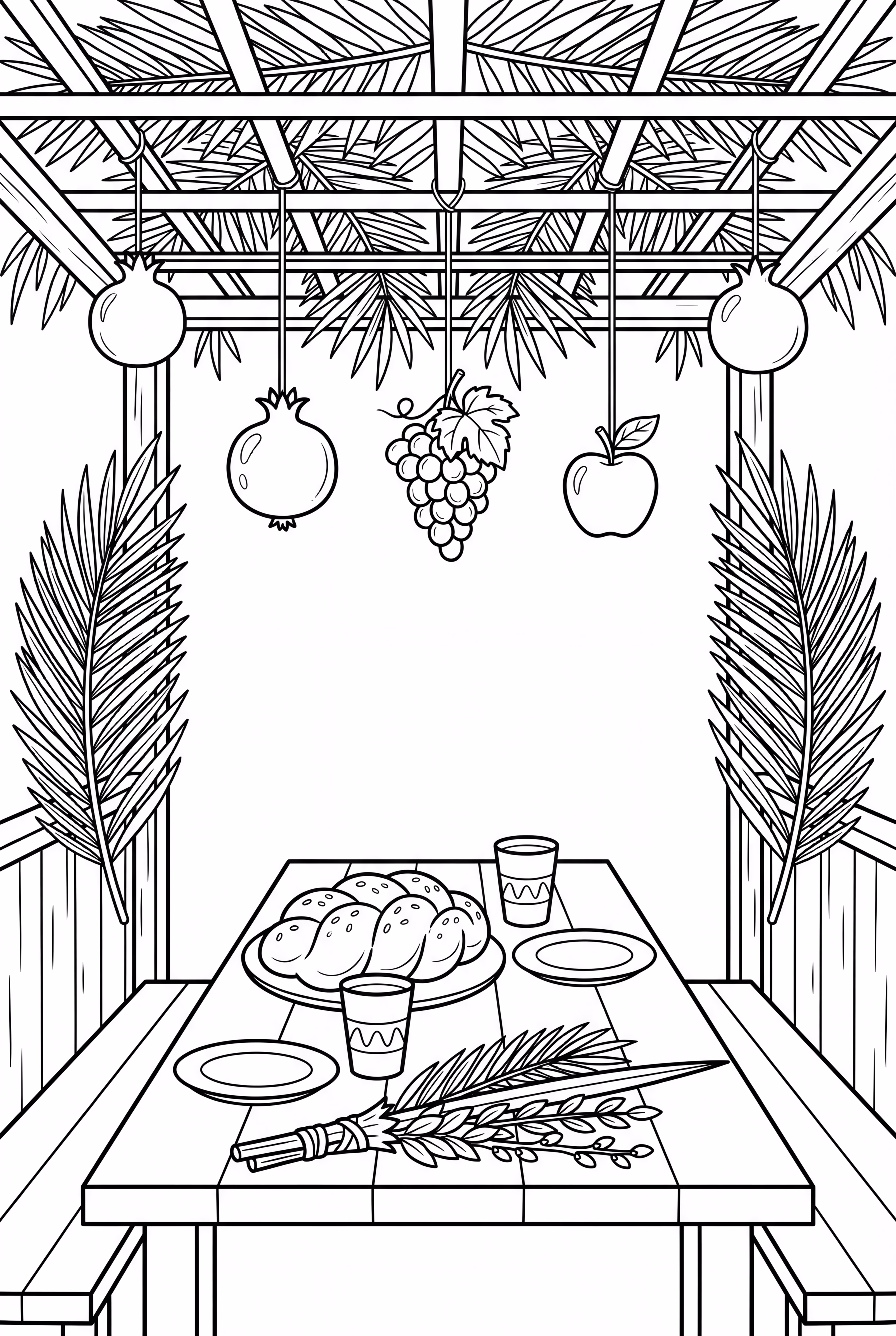 Setting The Table For A Sukkot Feast
