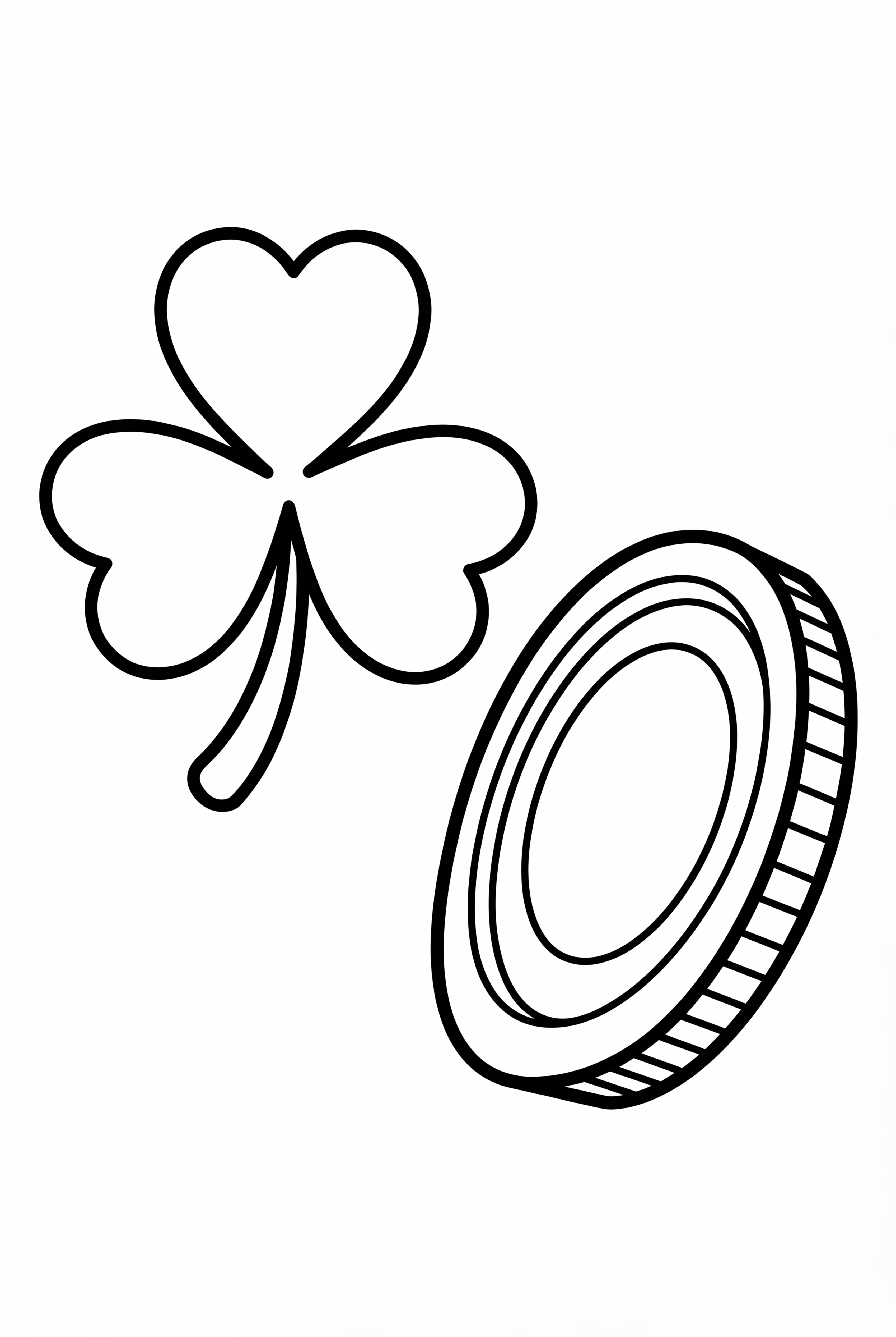 Shamrock And A Golden Coin