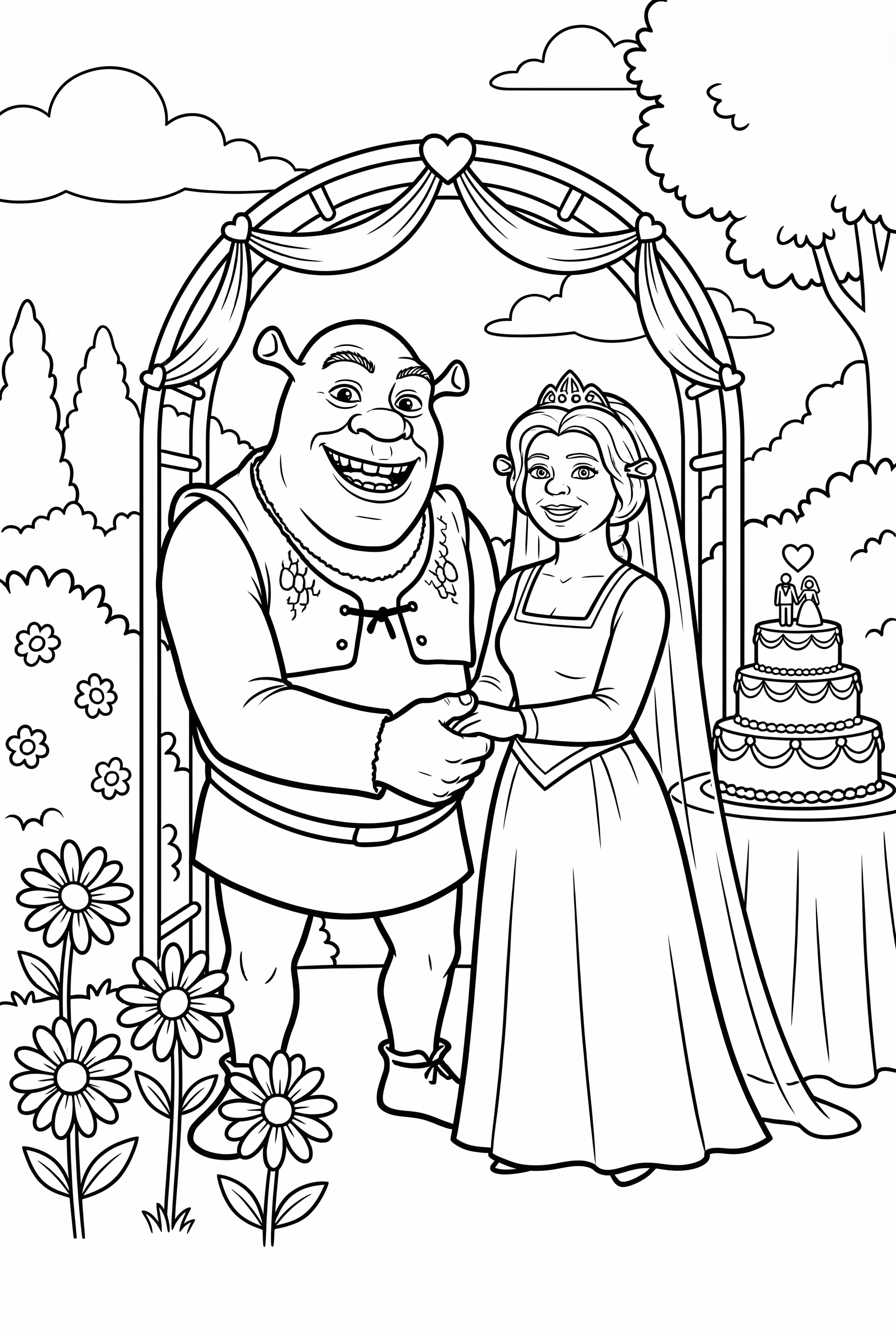 Shrek And Princess Fiona'S Wedding