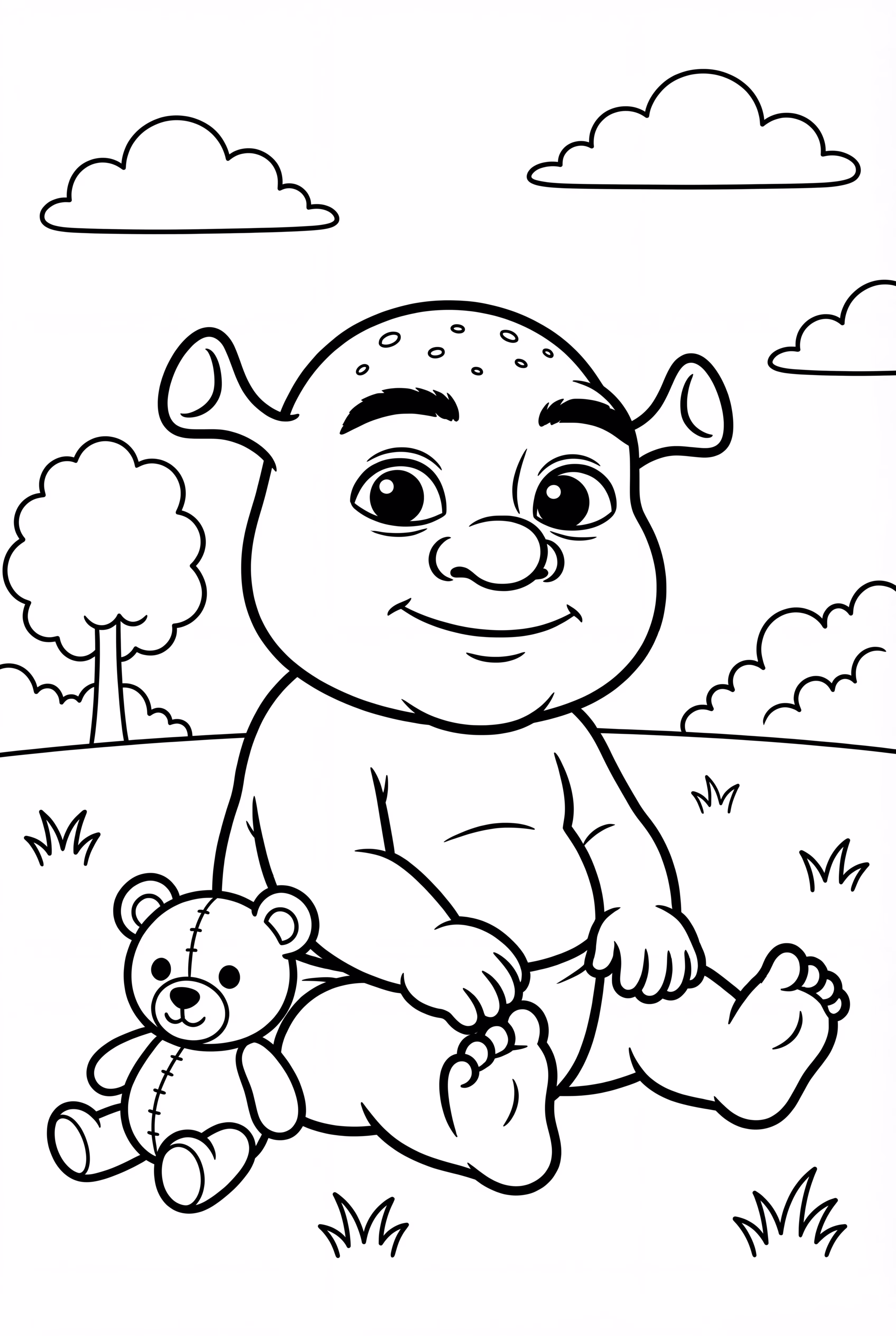 Shrek en bébé mignon