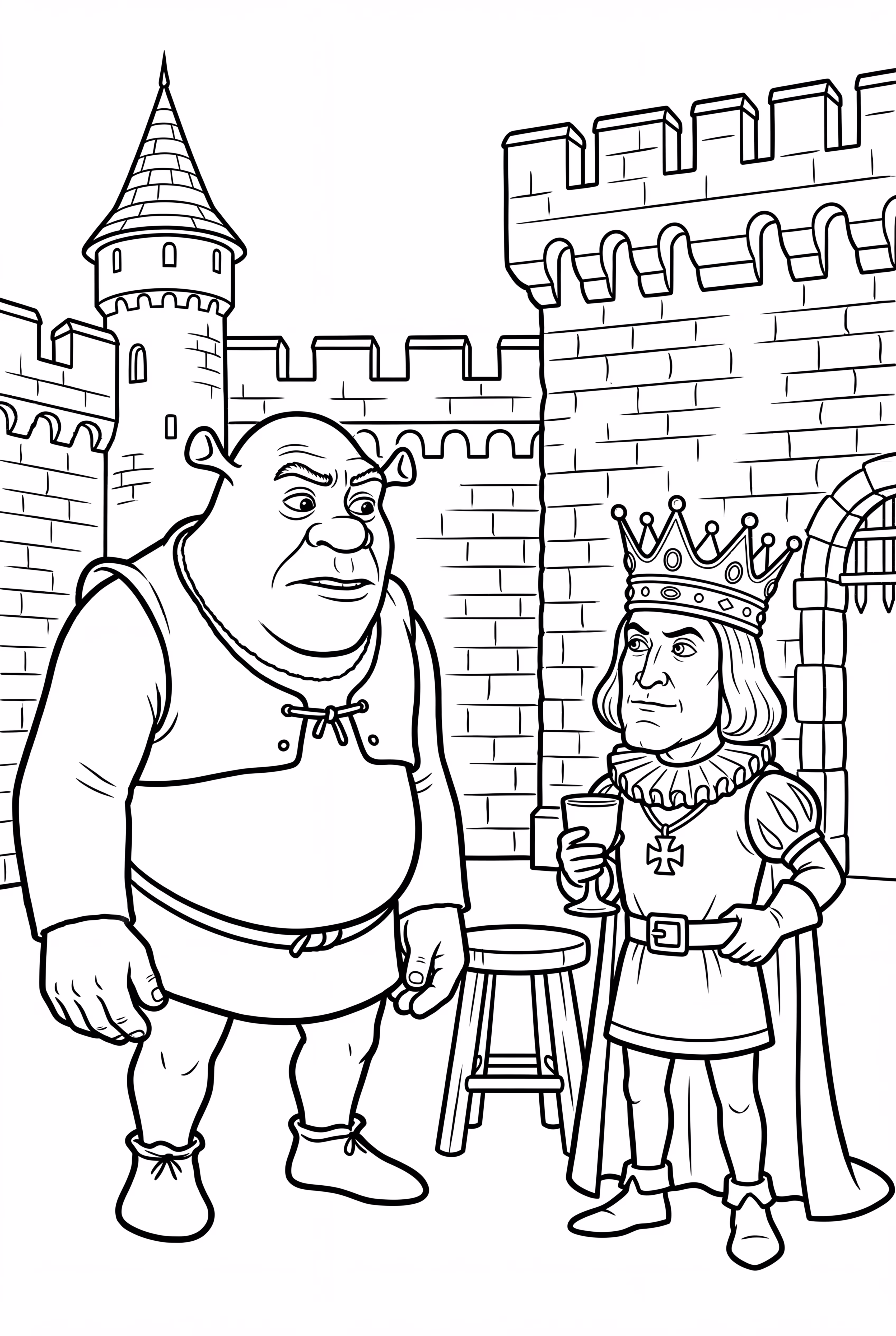 Shrek Confronting Lord Farguaad