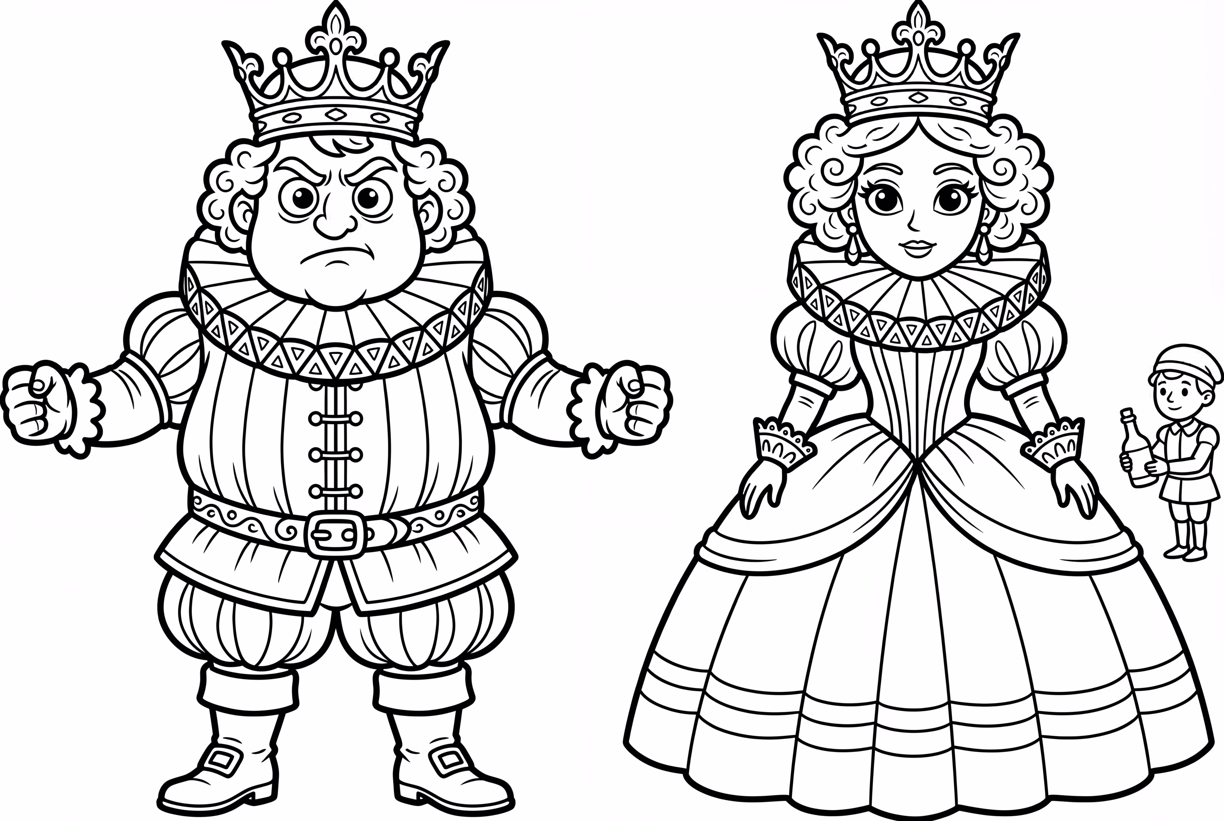 Tenues de Couronnement de Shrek et Fiona