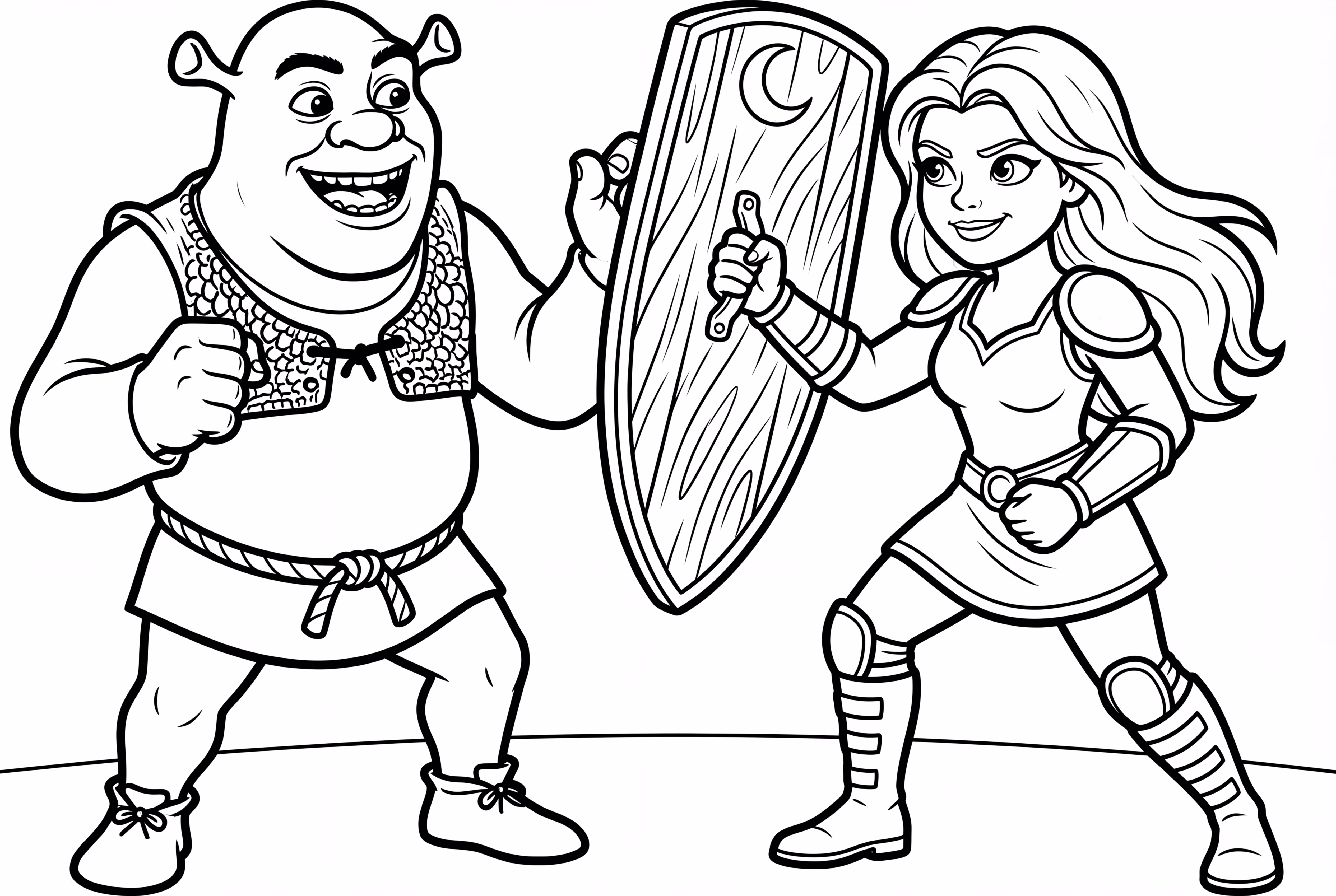 Bouclier du Club d'Entraînement Shrek Fiona