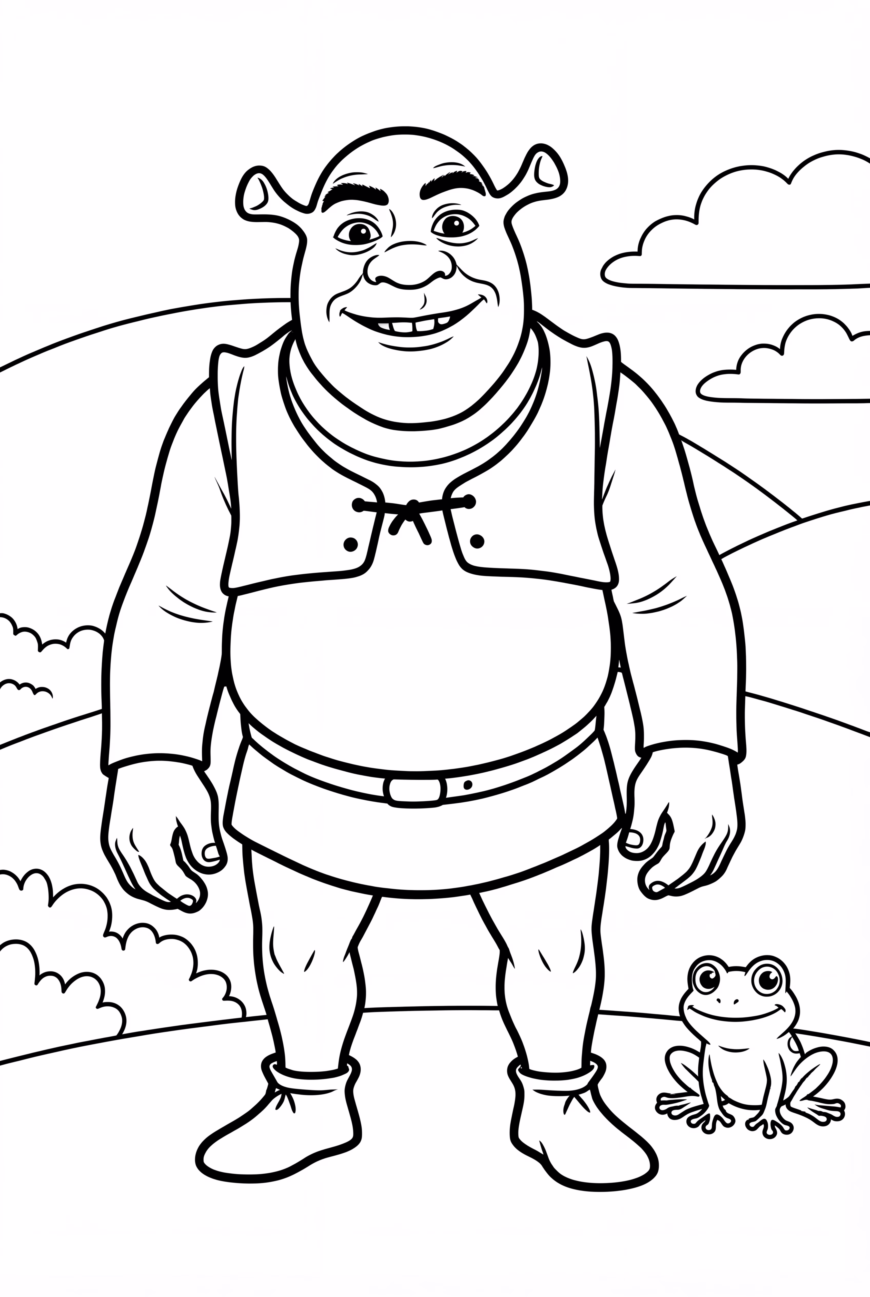 Shrek dans une pose simple