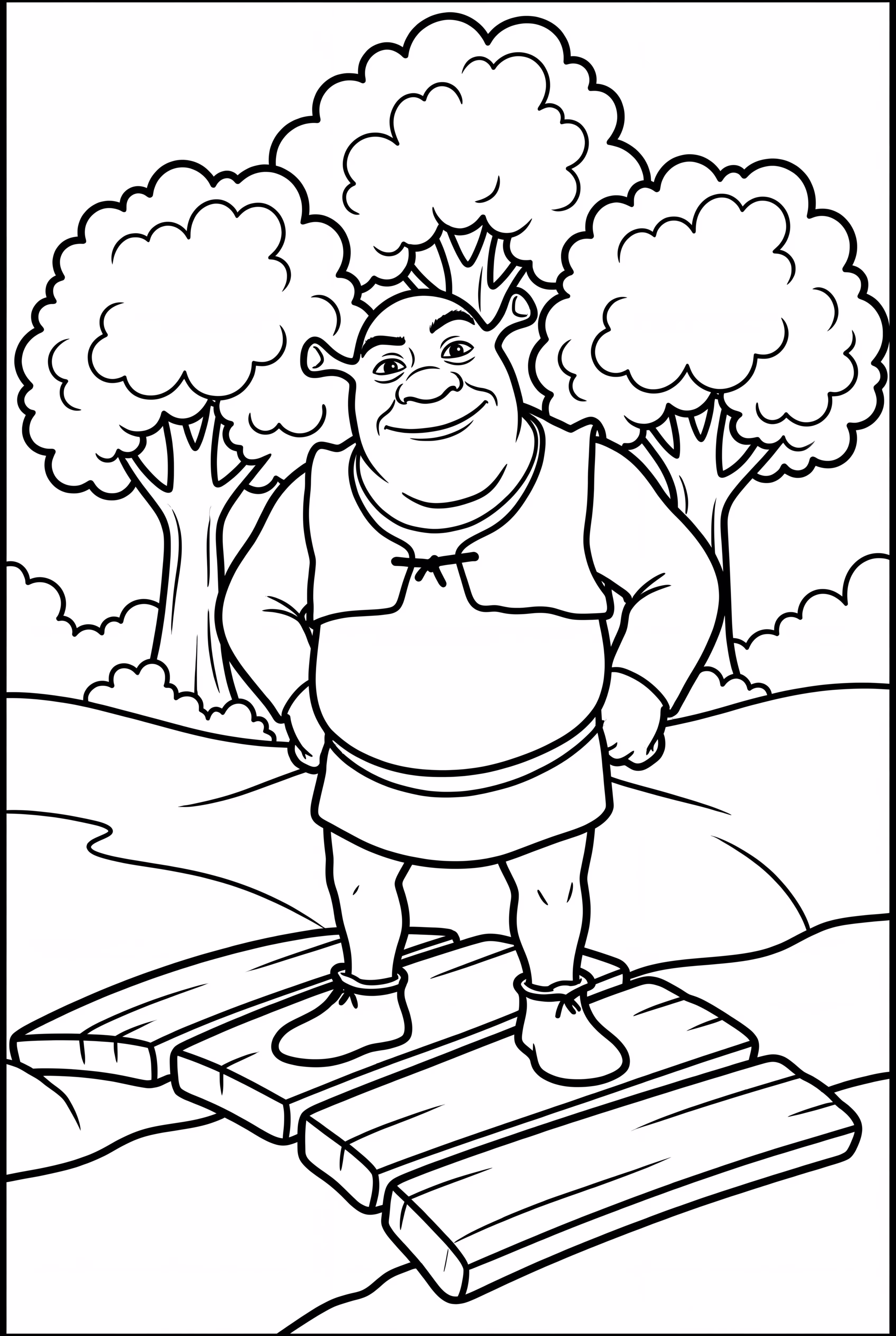 Shrek The Ogre Standing Proud