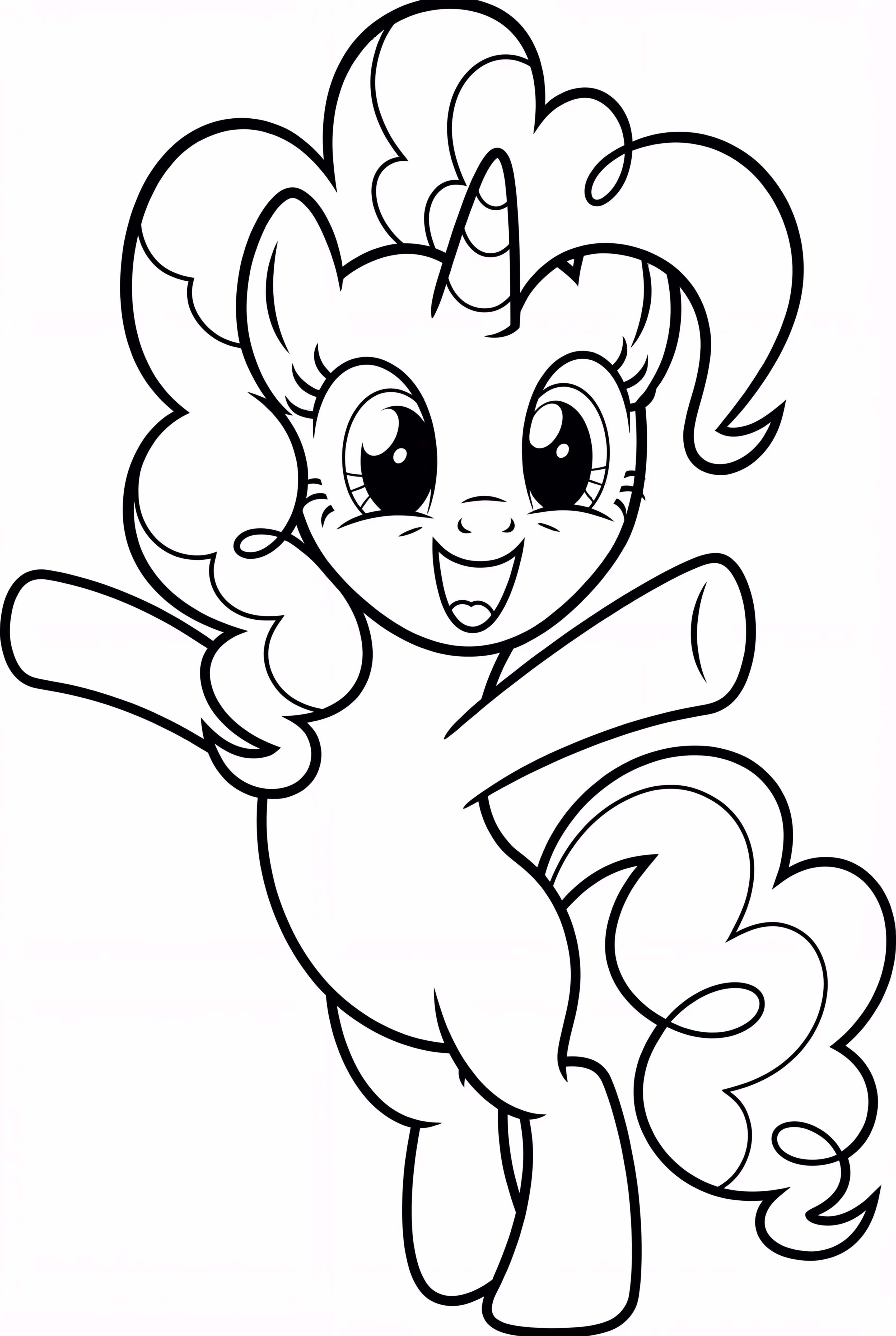 甘い笑顔の恥ずかしがり屋のピンキーパイ