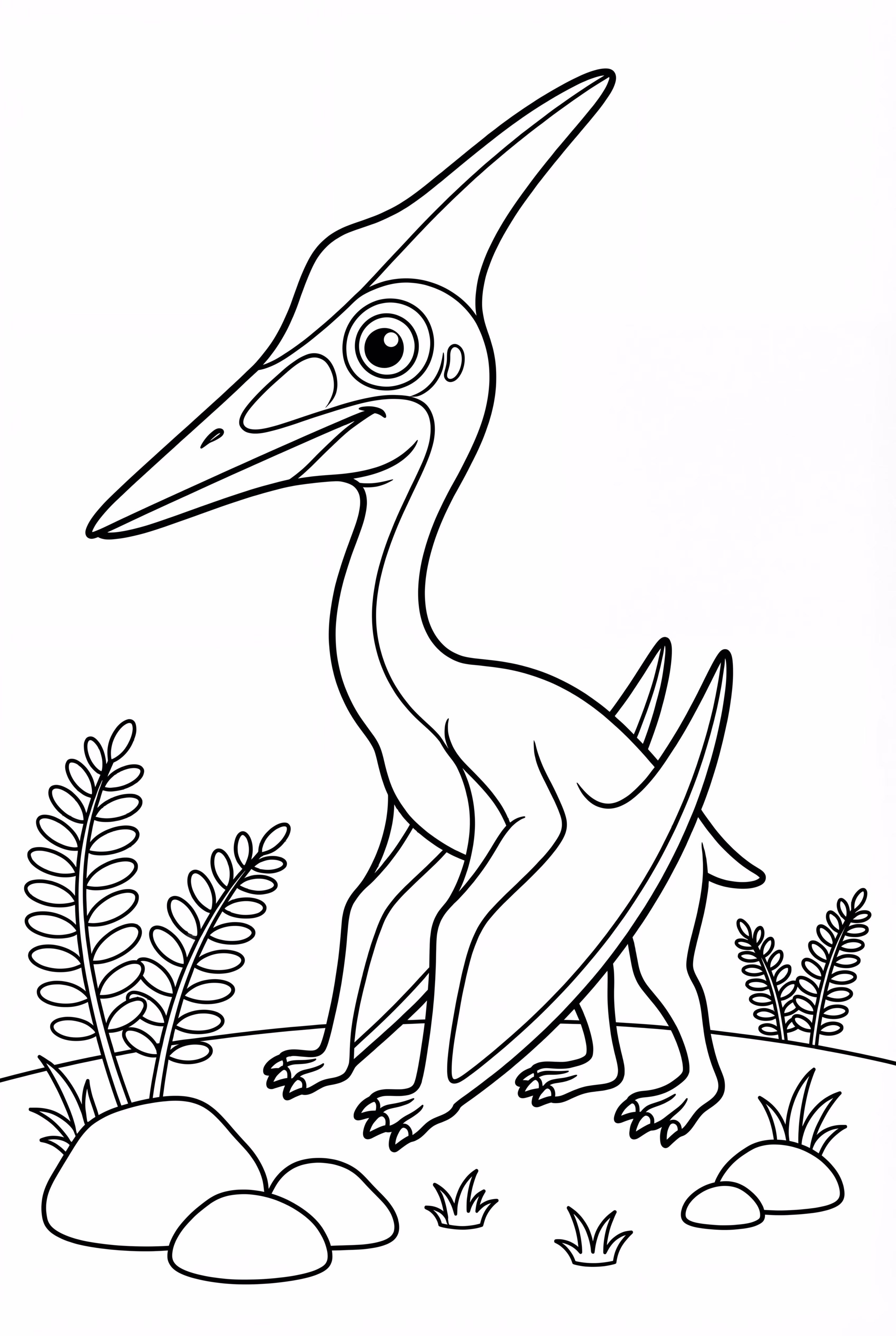 Side Profile Of A Quetzalcoatlus