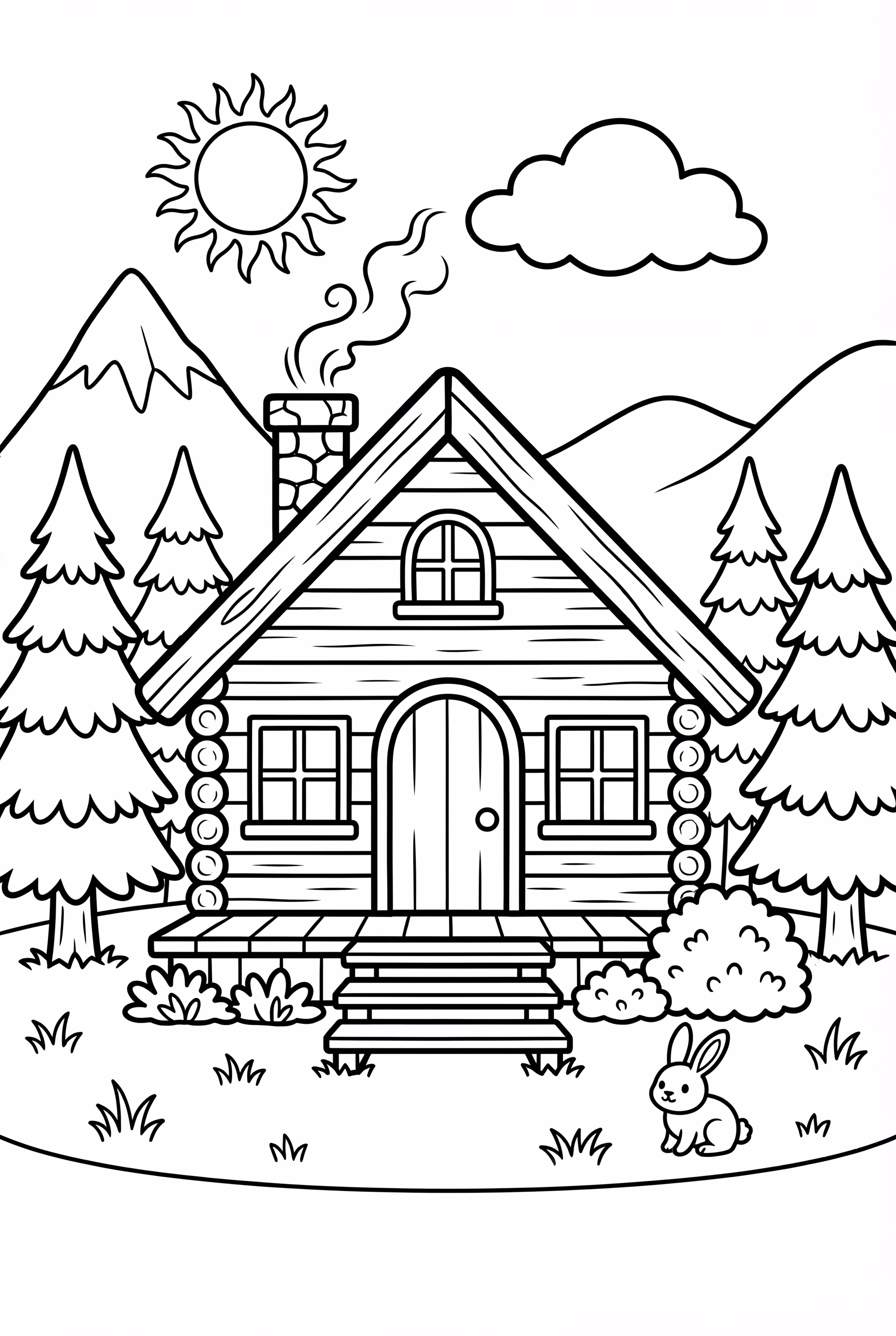 간단한 캠프 오두막