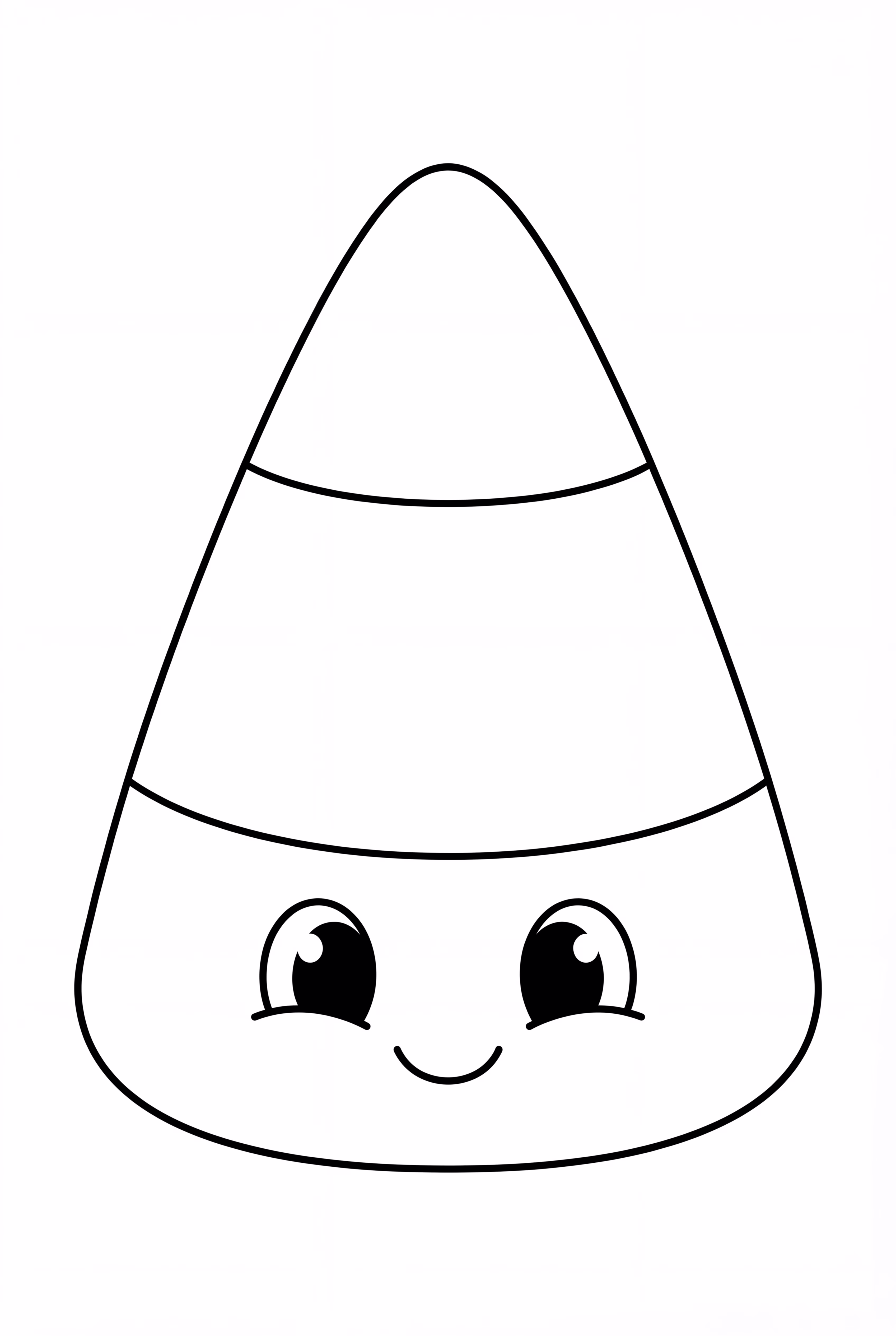 シンプルなキャンディコーンのパターン