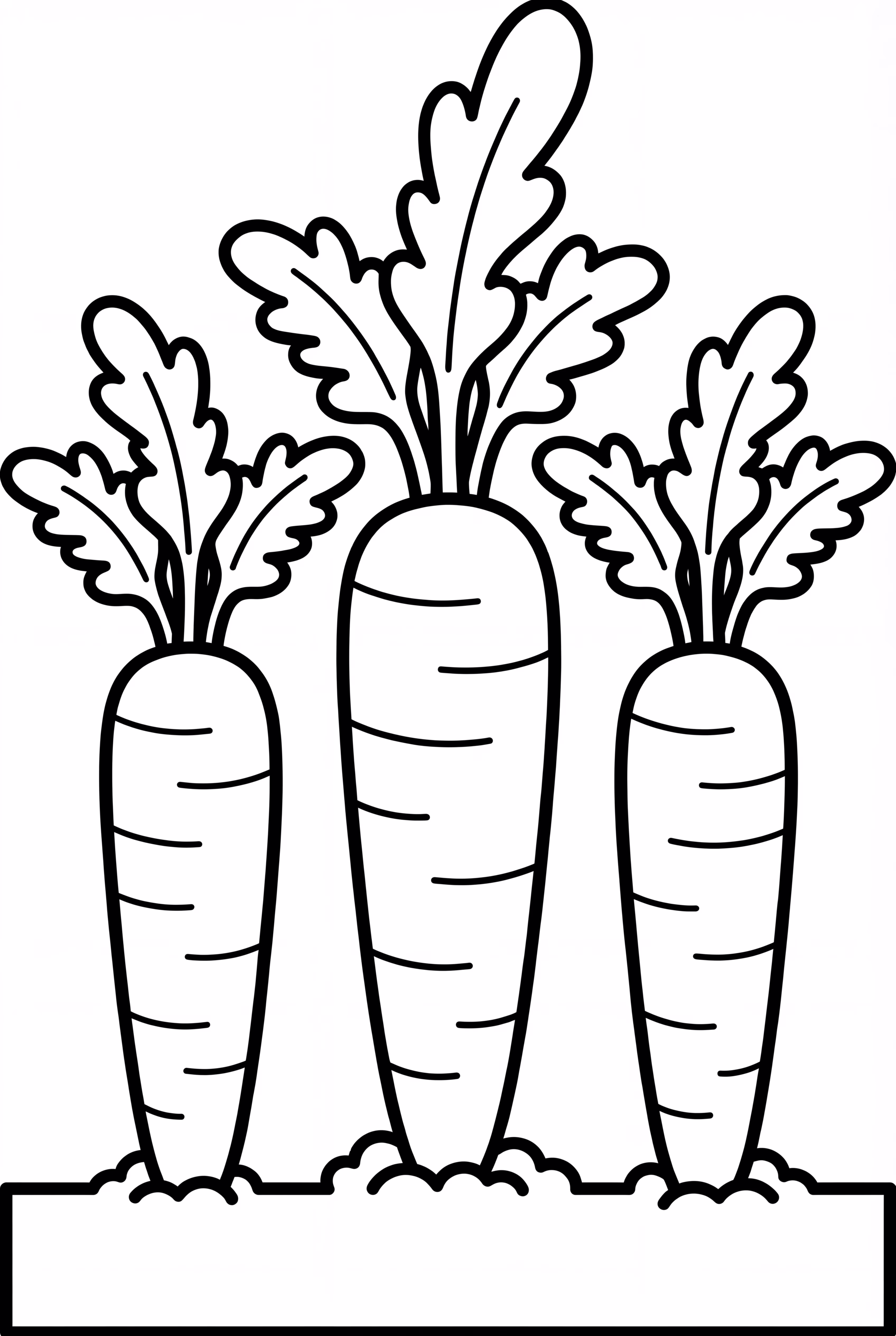 Simple Carrot Patch With Three Carrots
