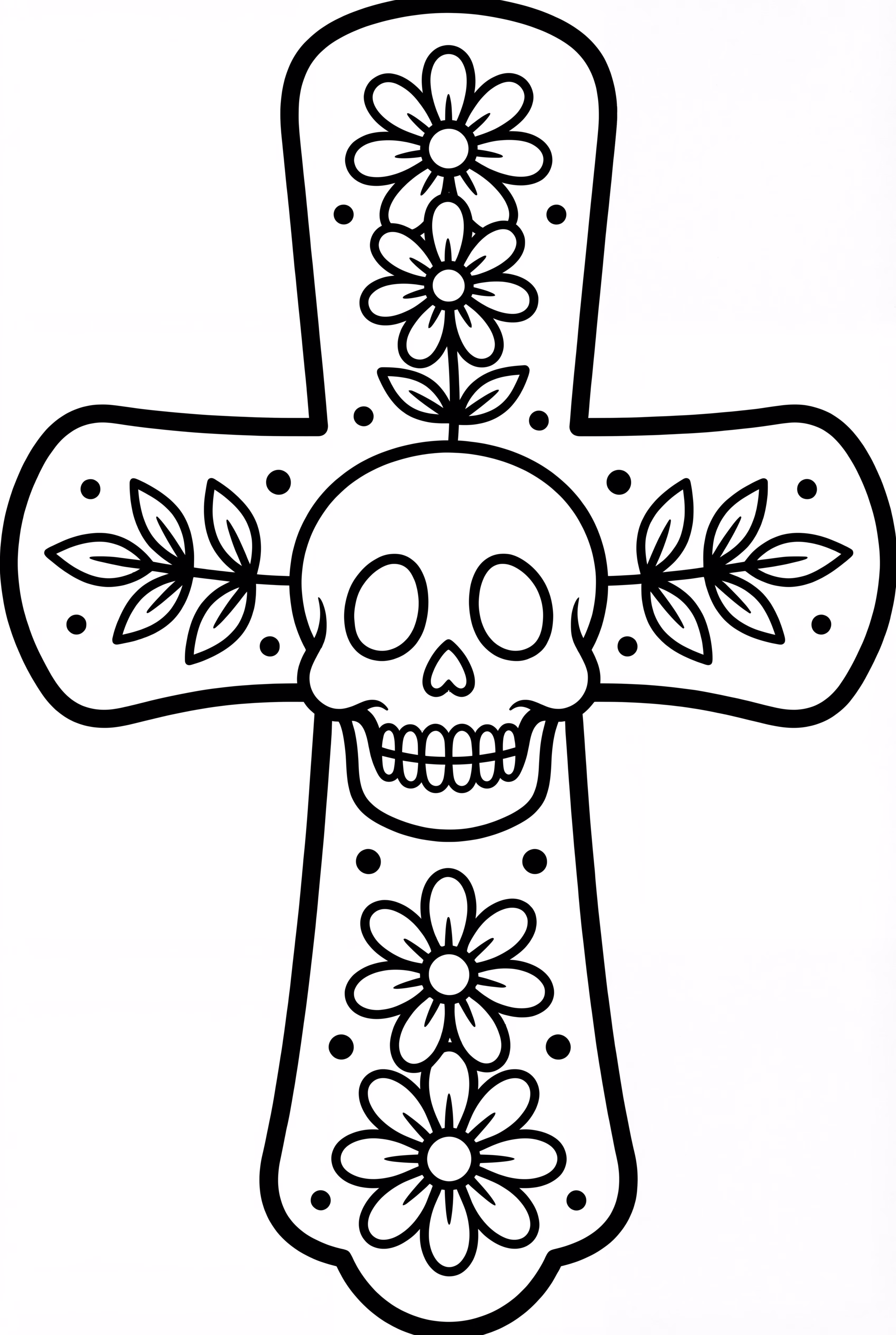 Simple Day of the Dead Cross