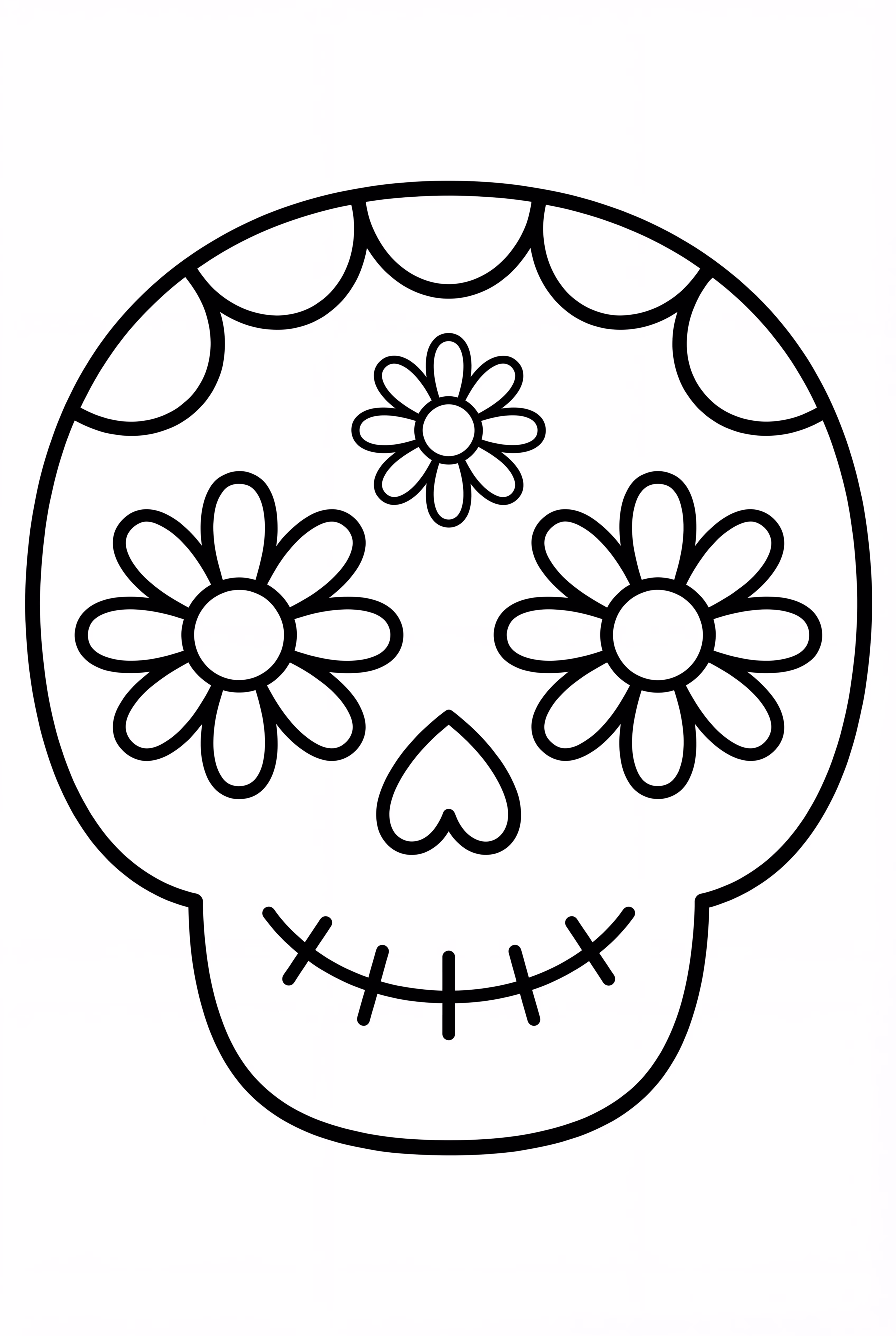 Simple Day of the Dead Sugar Skull