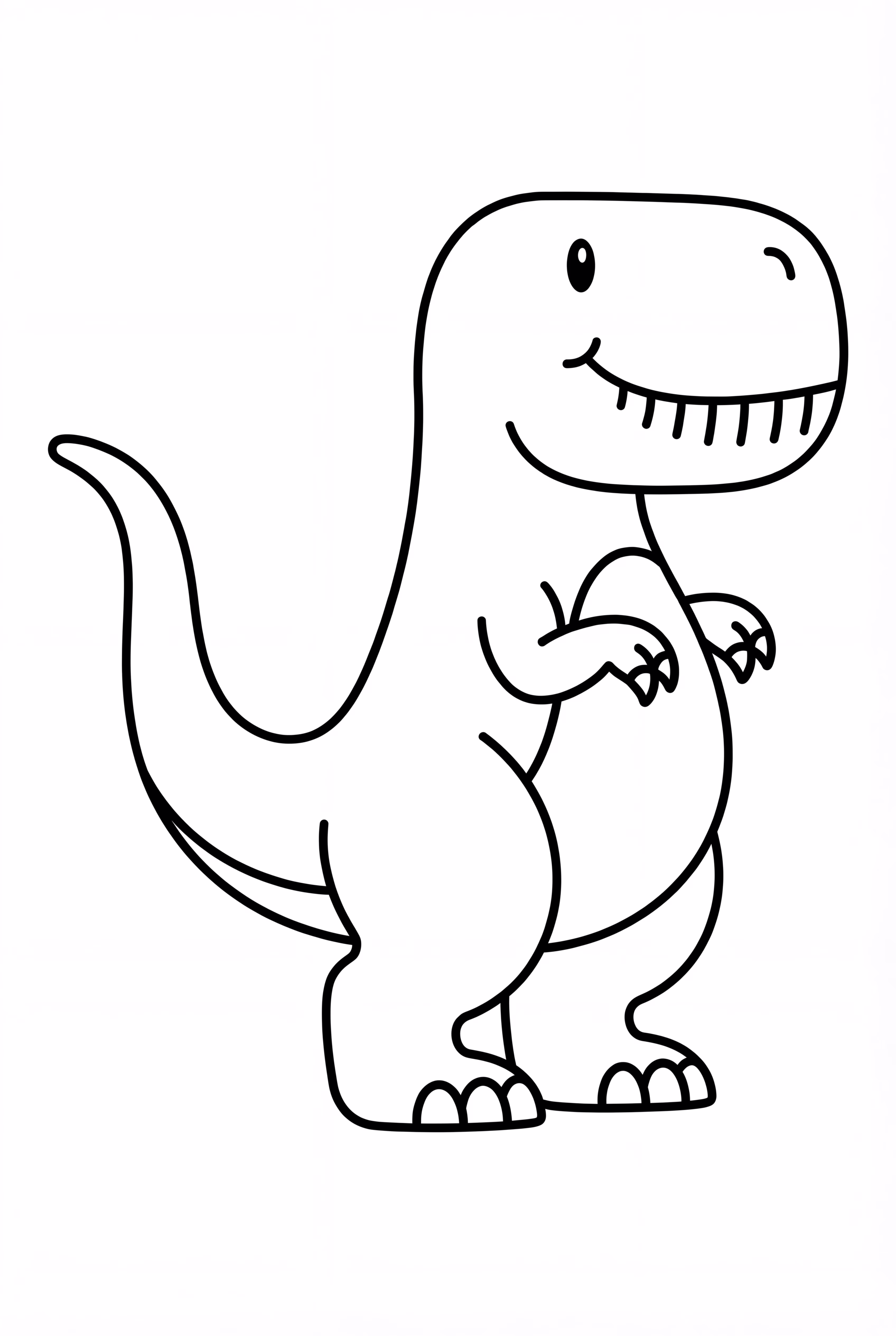 Einfache Dinosaurier-Silhouette