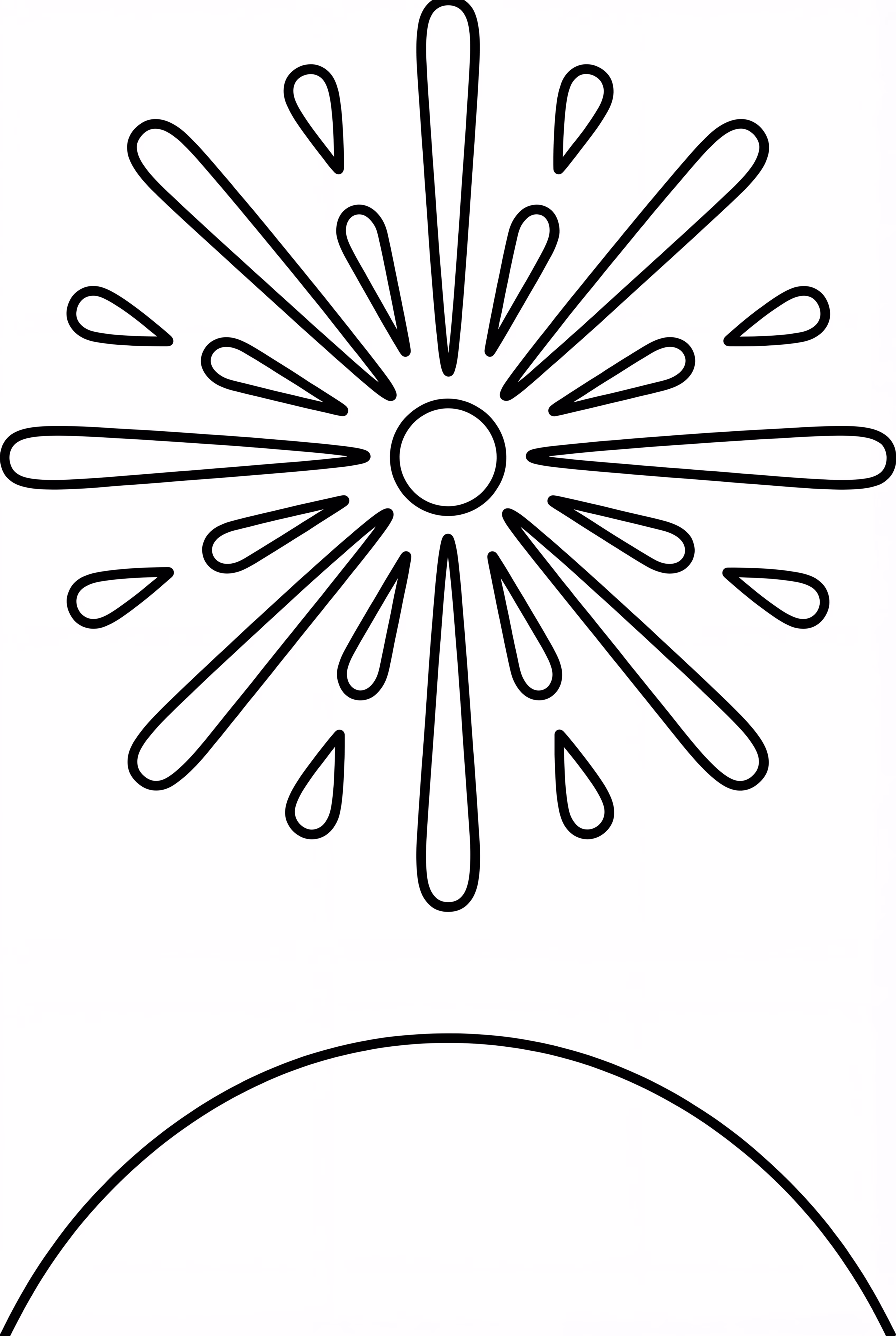 Simple Firework Over A Hill