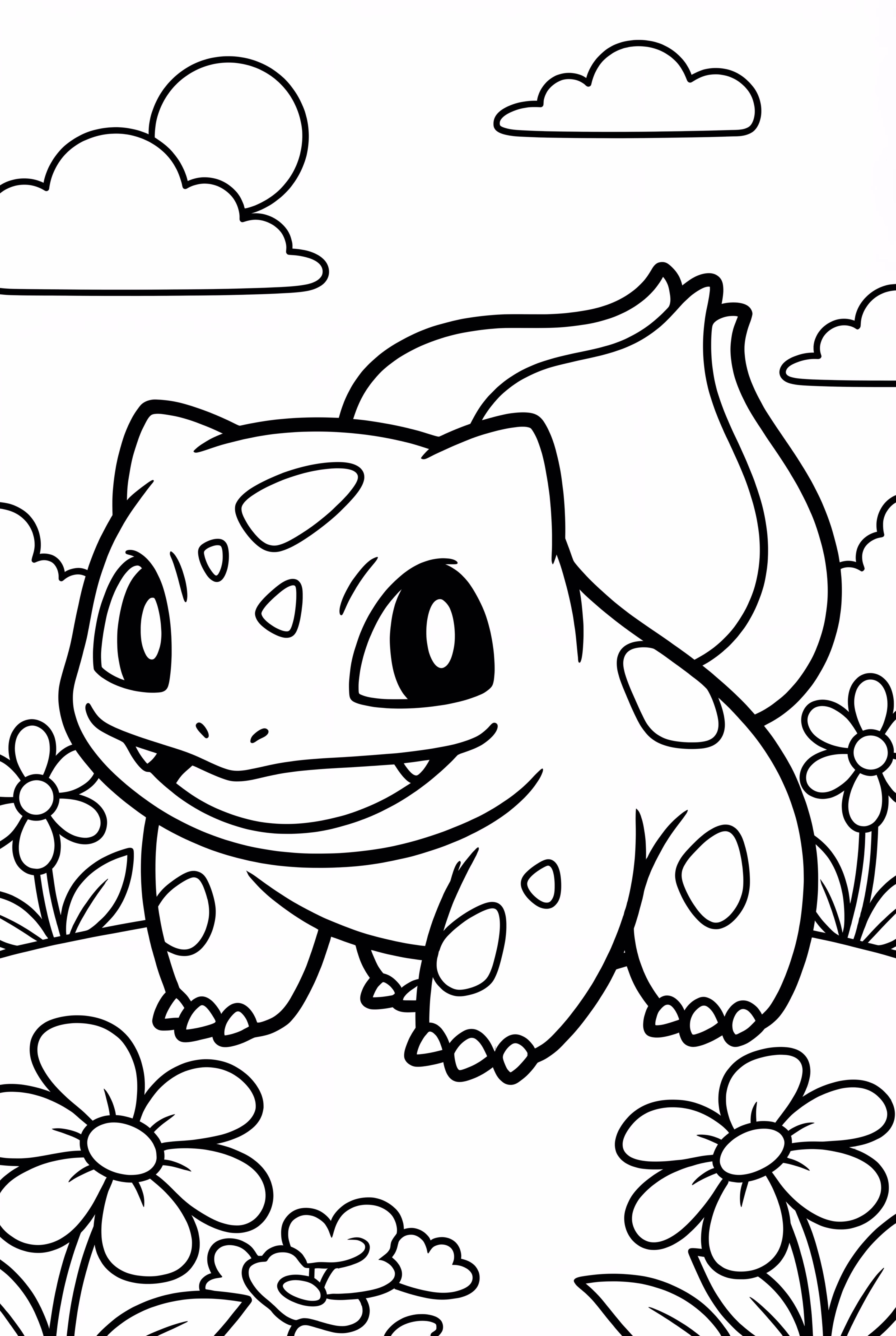 Einfach fröhlicher Bisasam