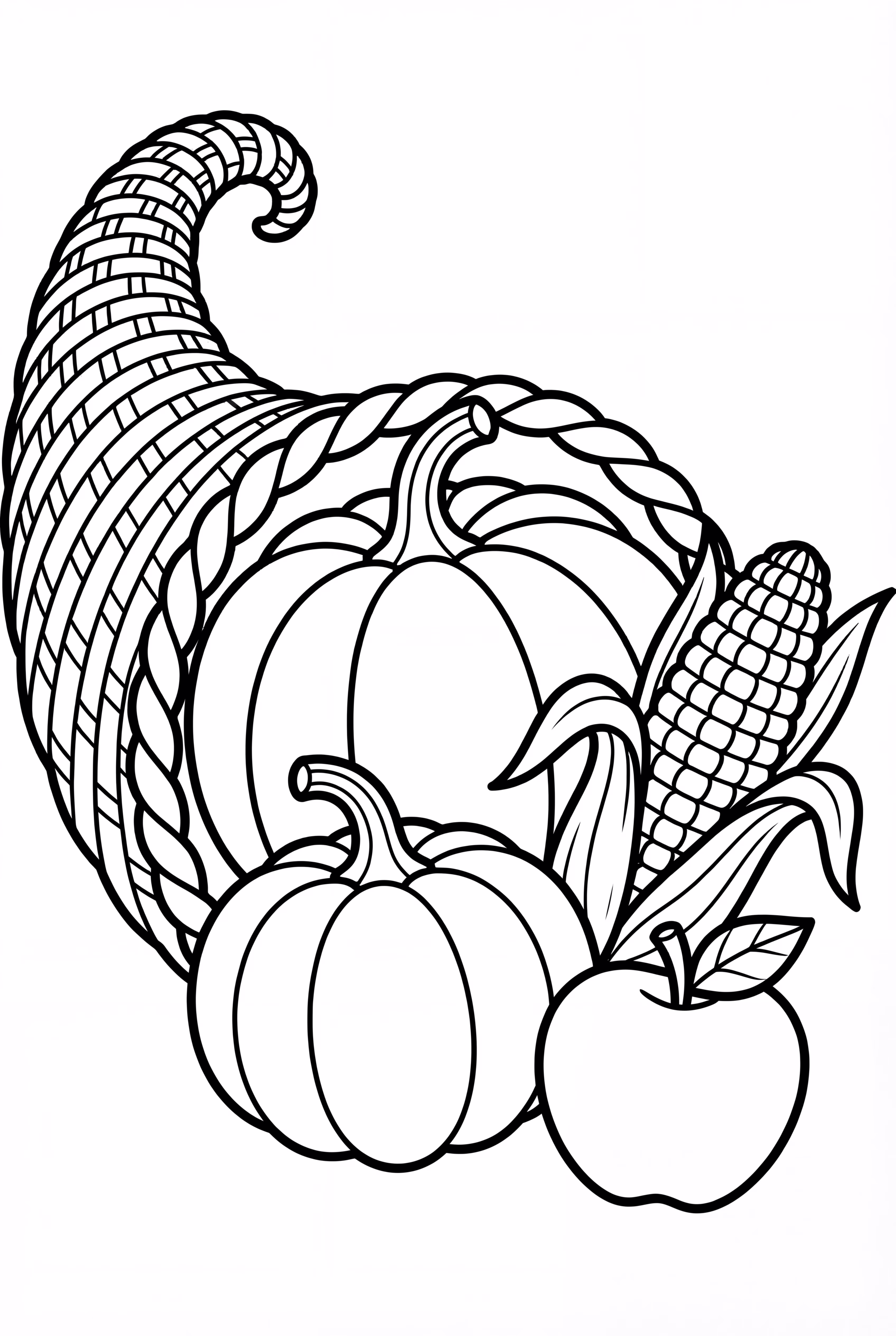 Simple Harvest Cornucopia