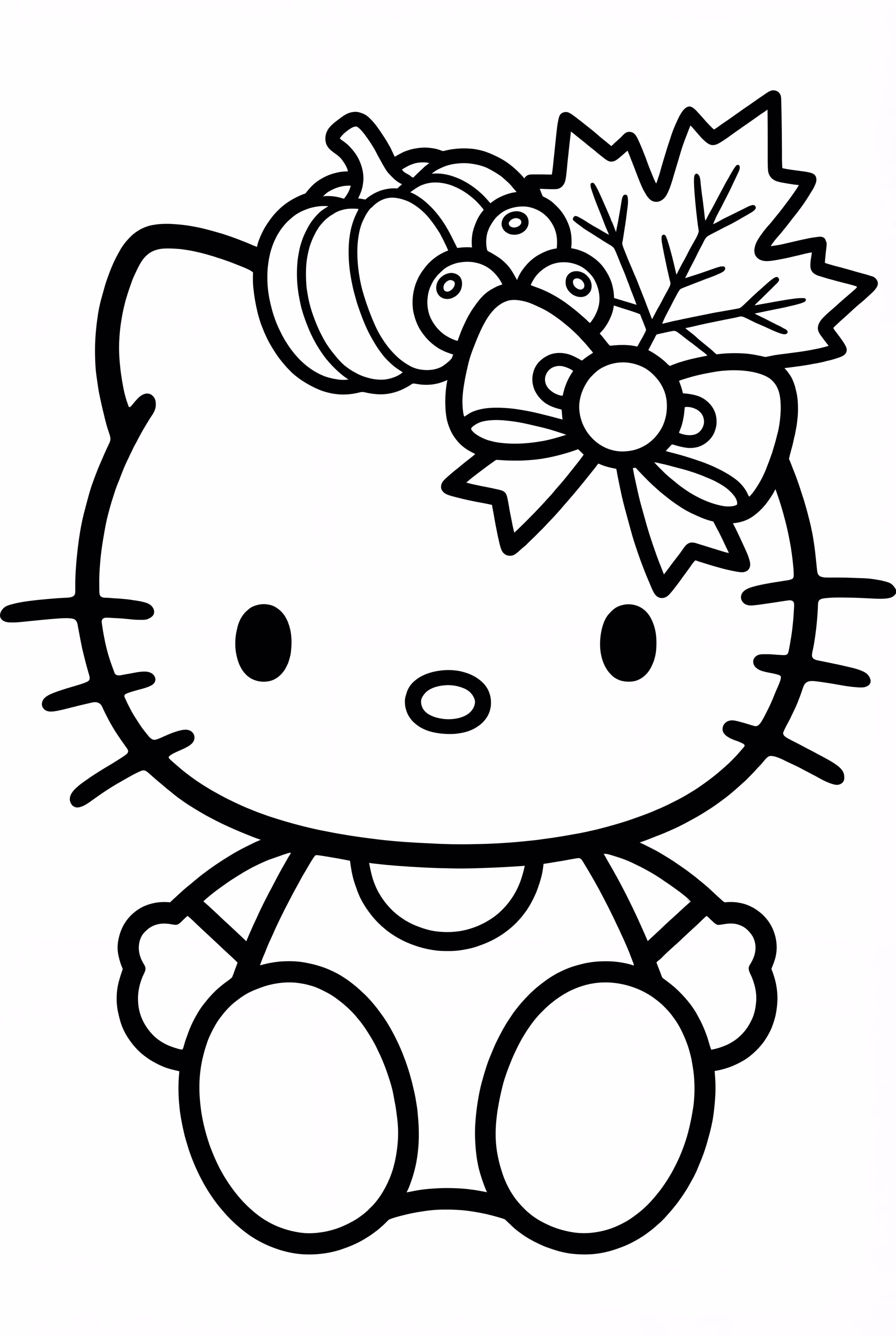 Lazo simple de Hello Kitty para Acción de Gracias