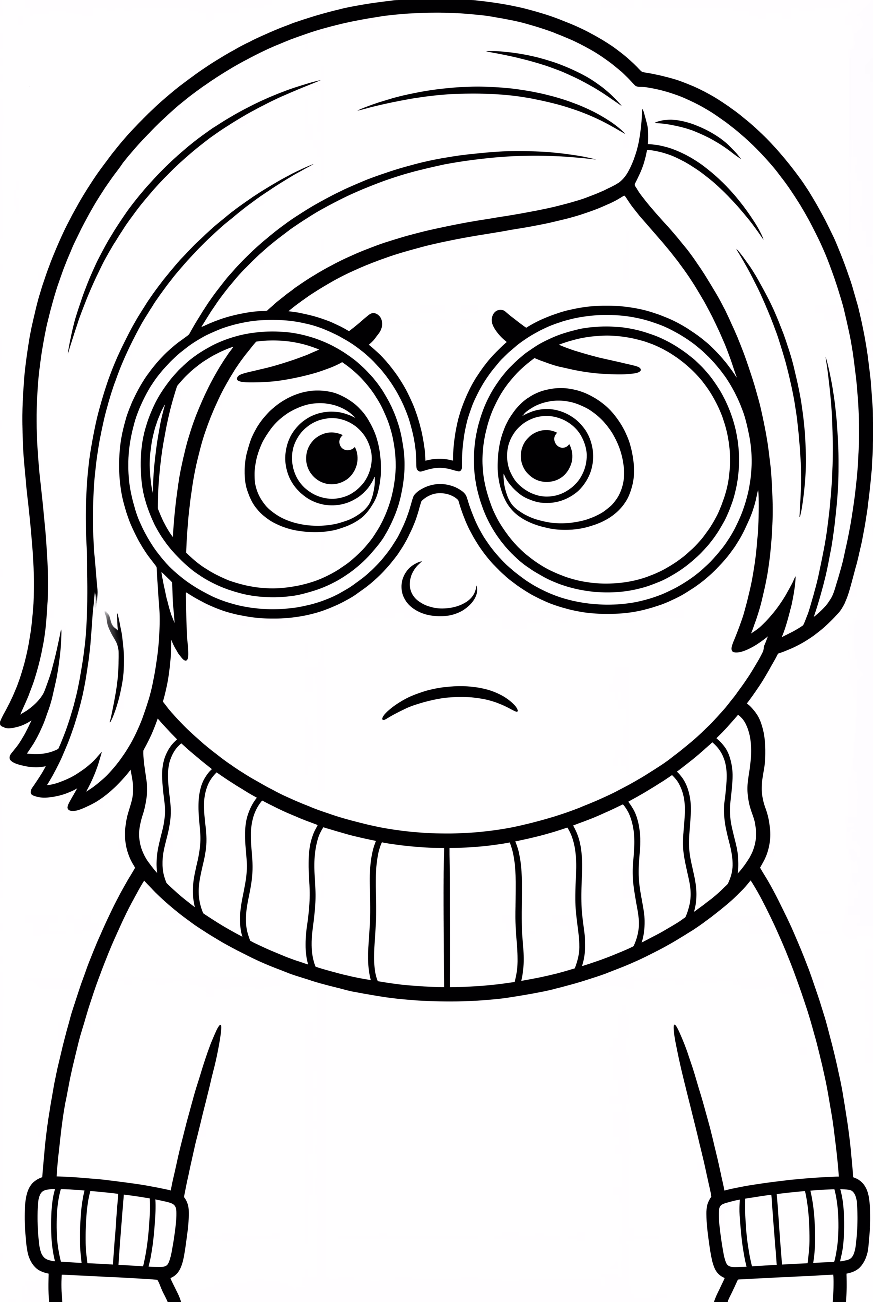 シンプルなインサイド・アウトのサッドネスの顔