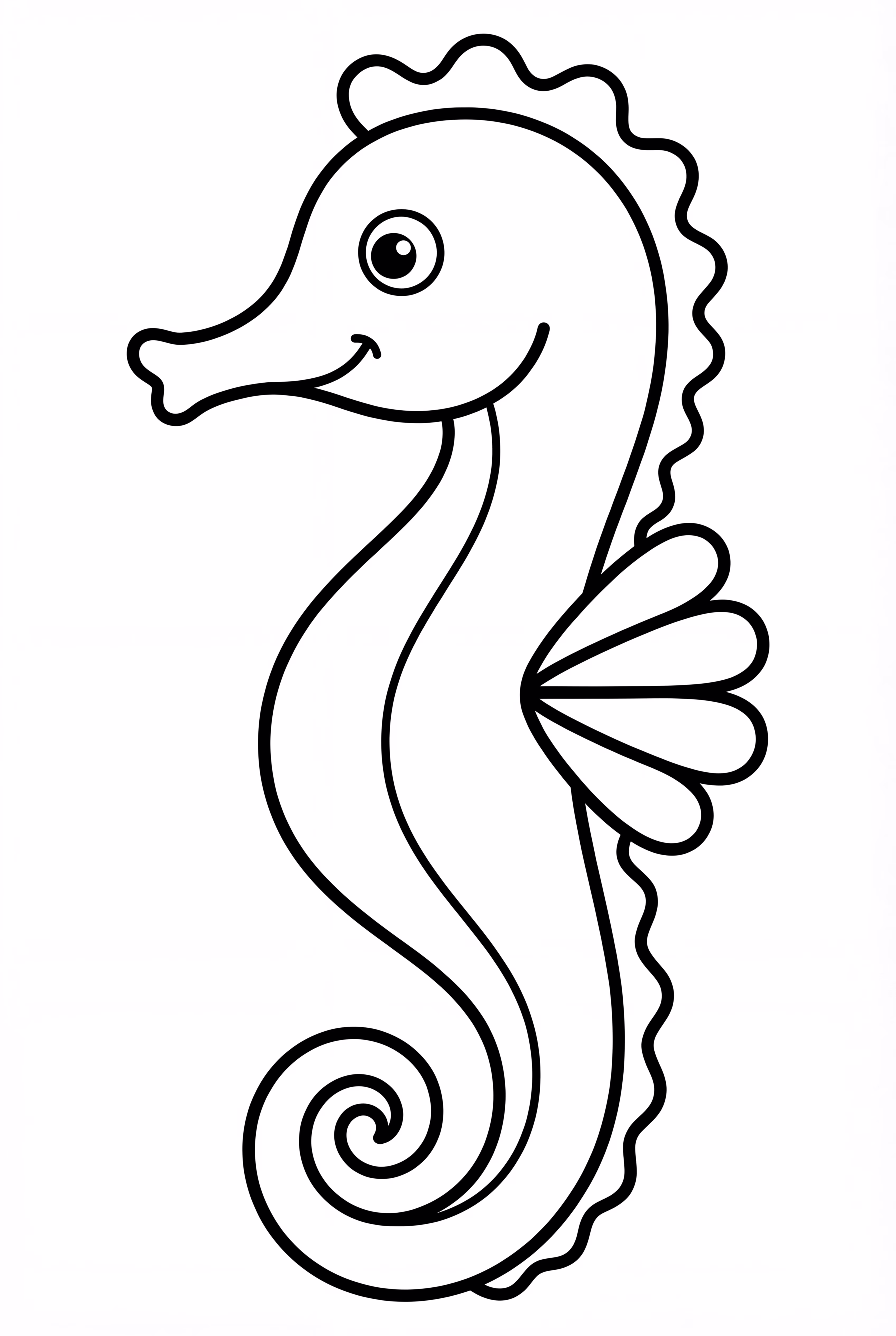 Simple Seahorse In Profile