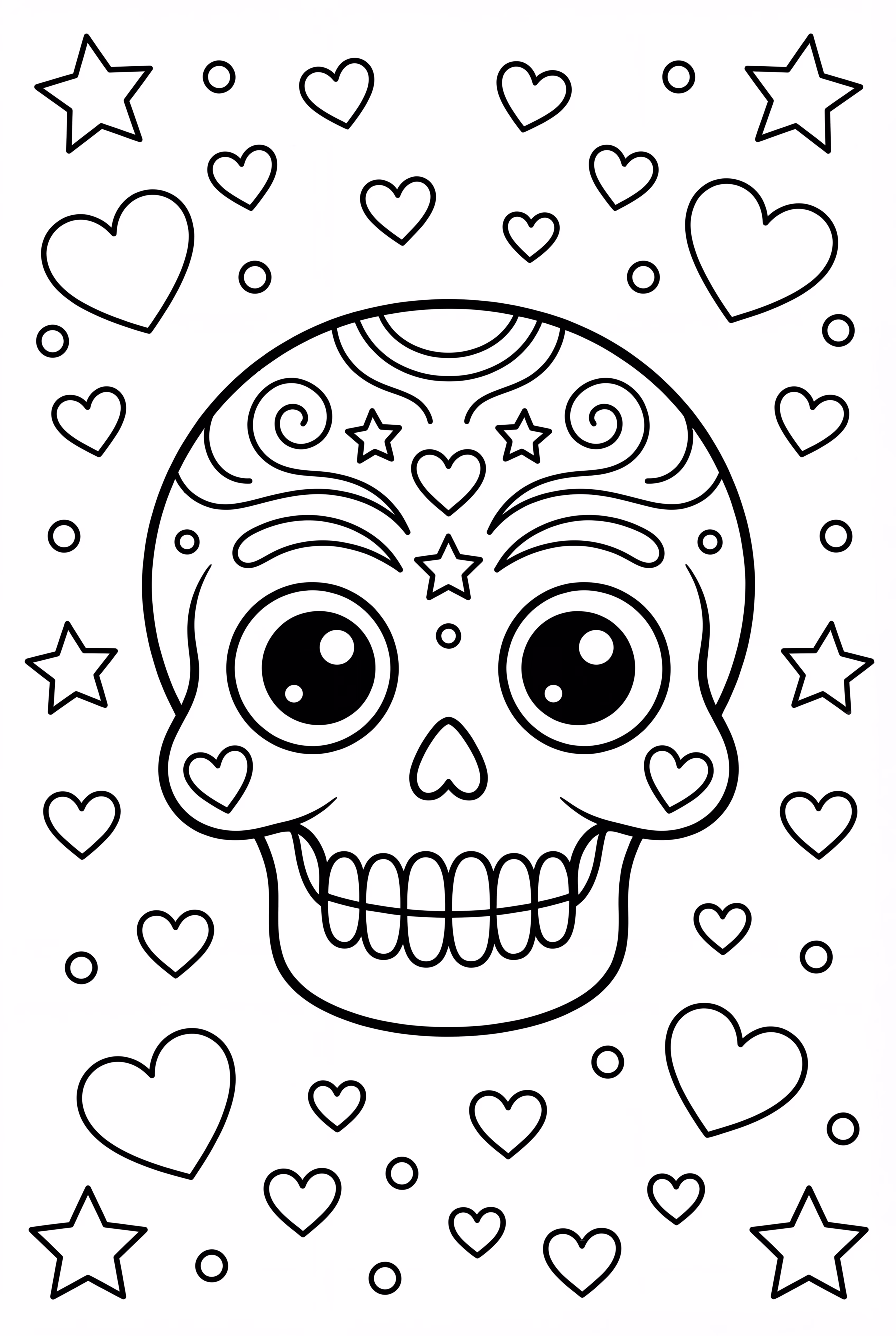 Simple skull graffiti