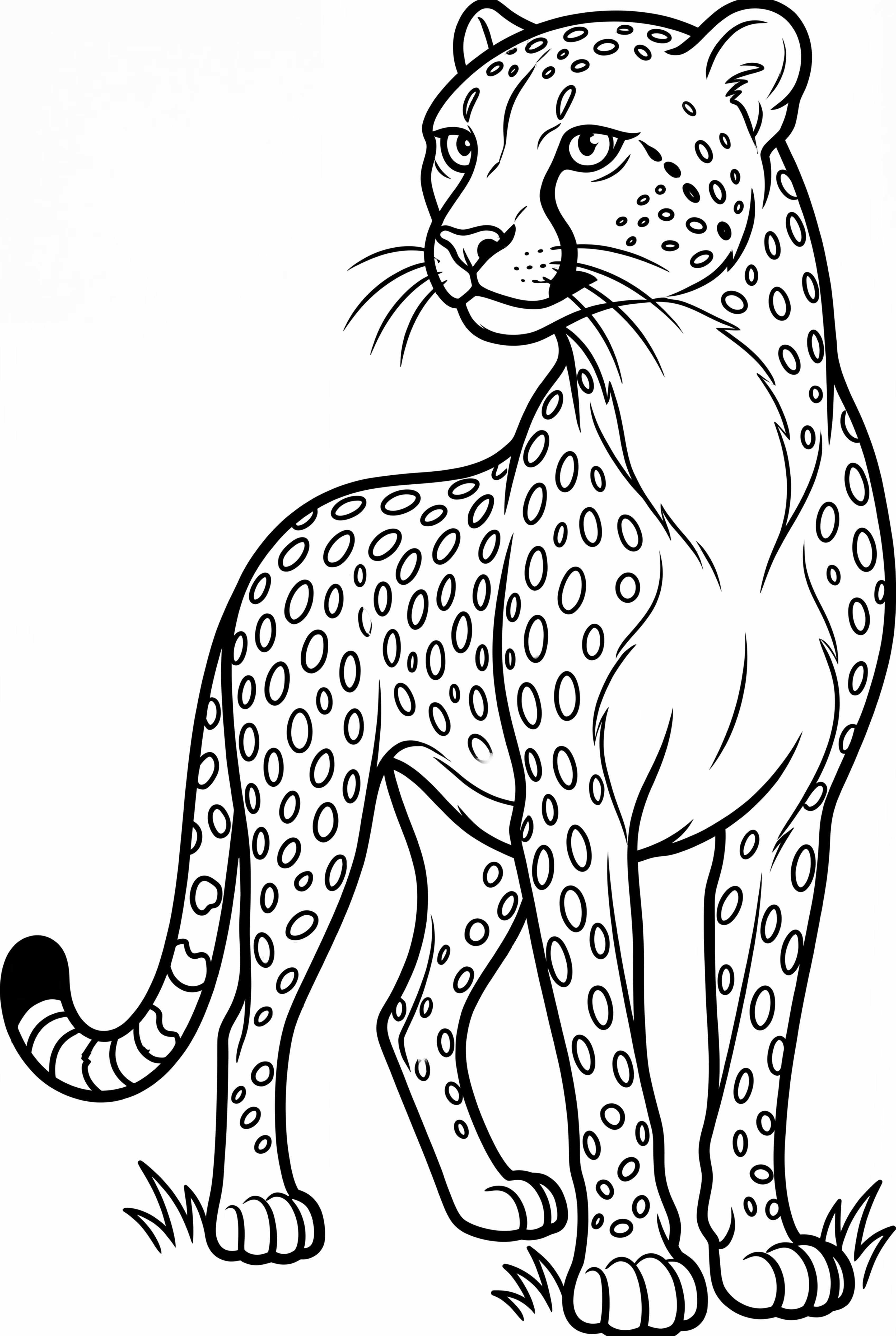 Guepardo Simples em Pé