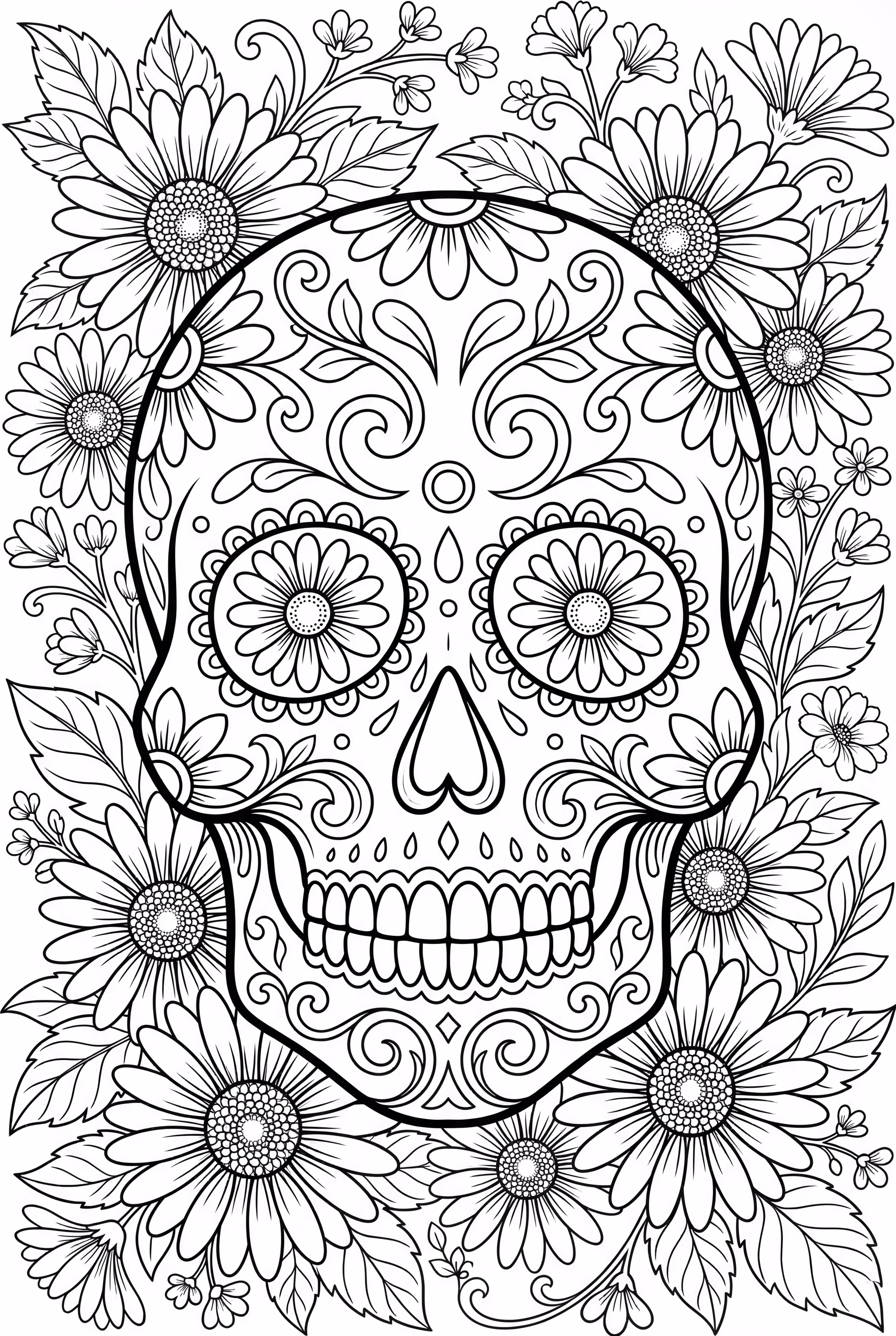 Simple sugar skull