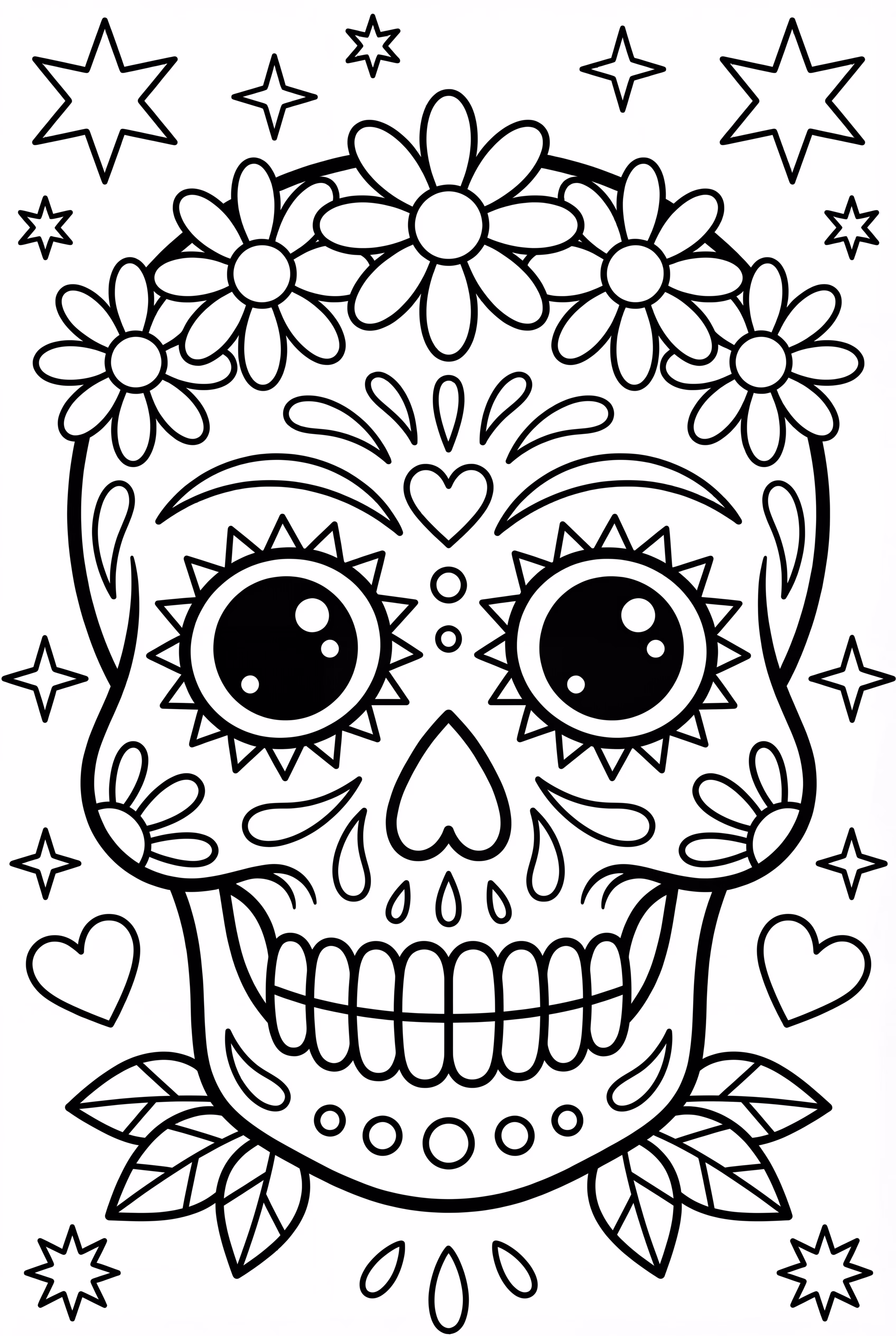 Simple sugar skull