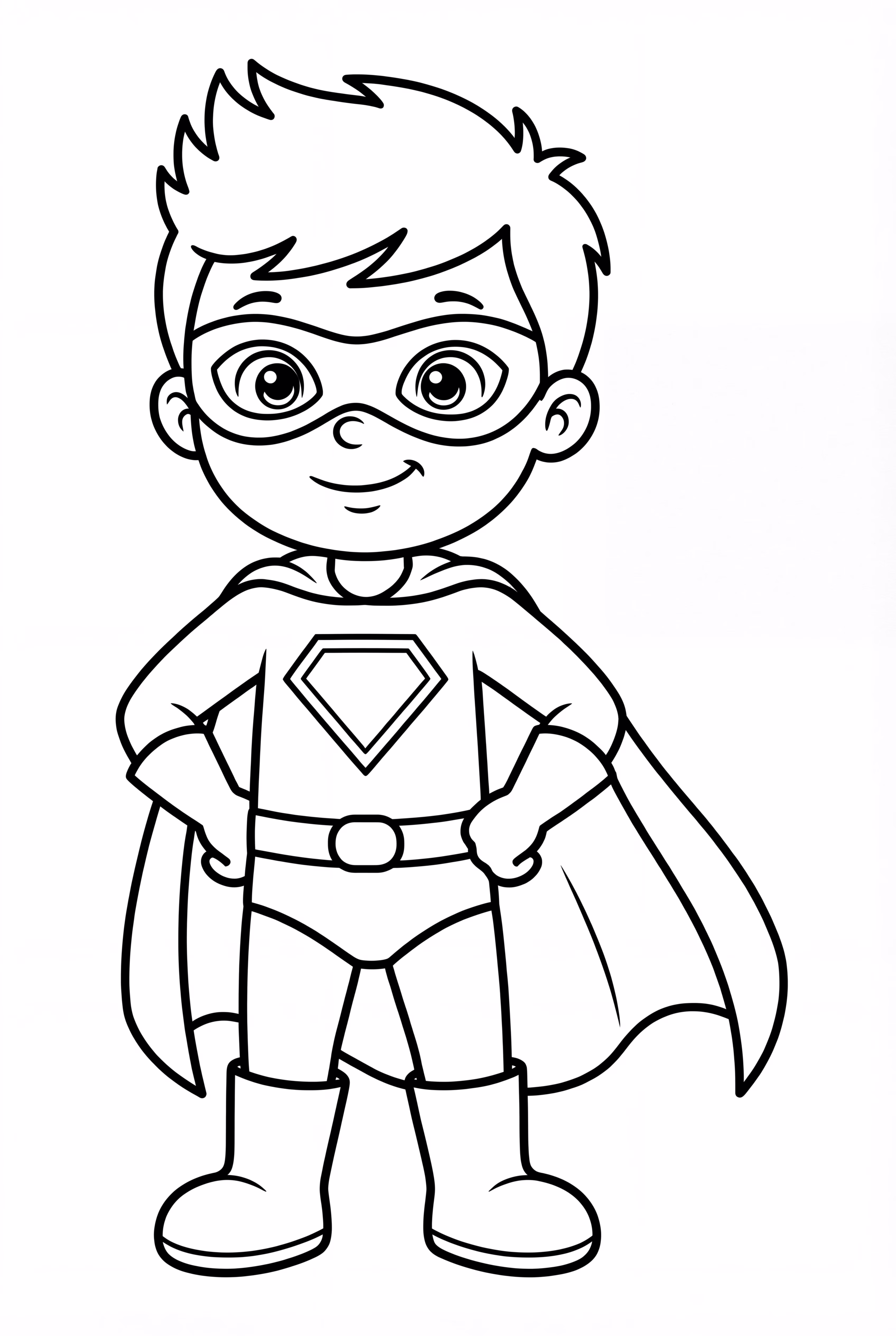 Simple Superhero Portrait