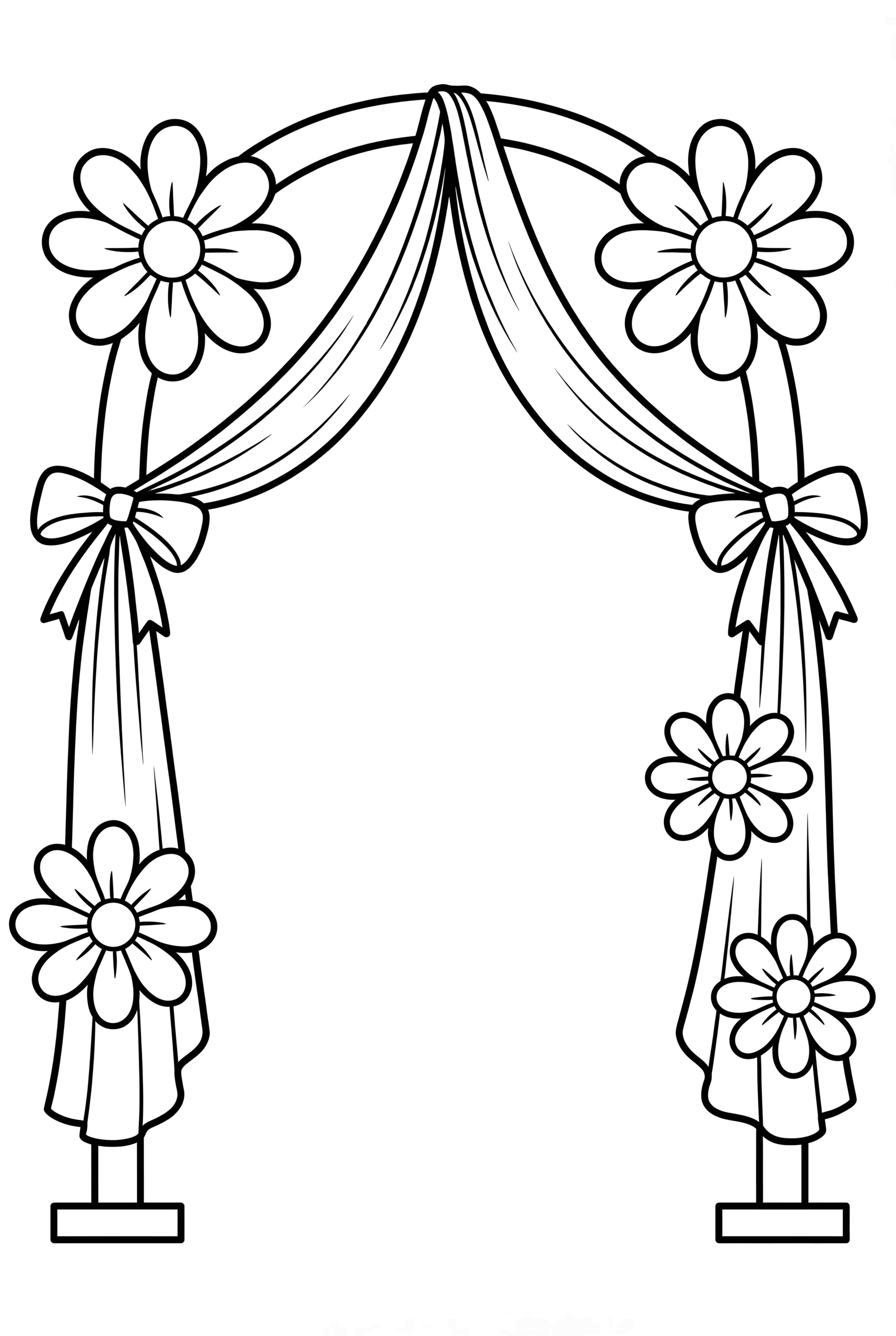 Simple Wedding Arch With Flowers