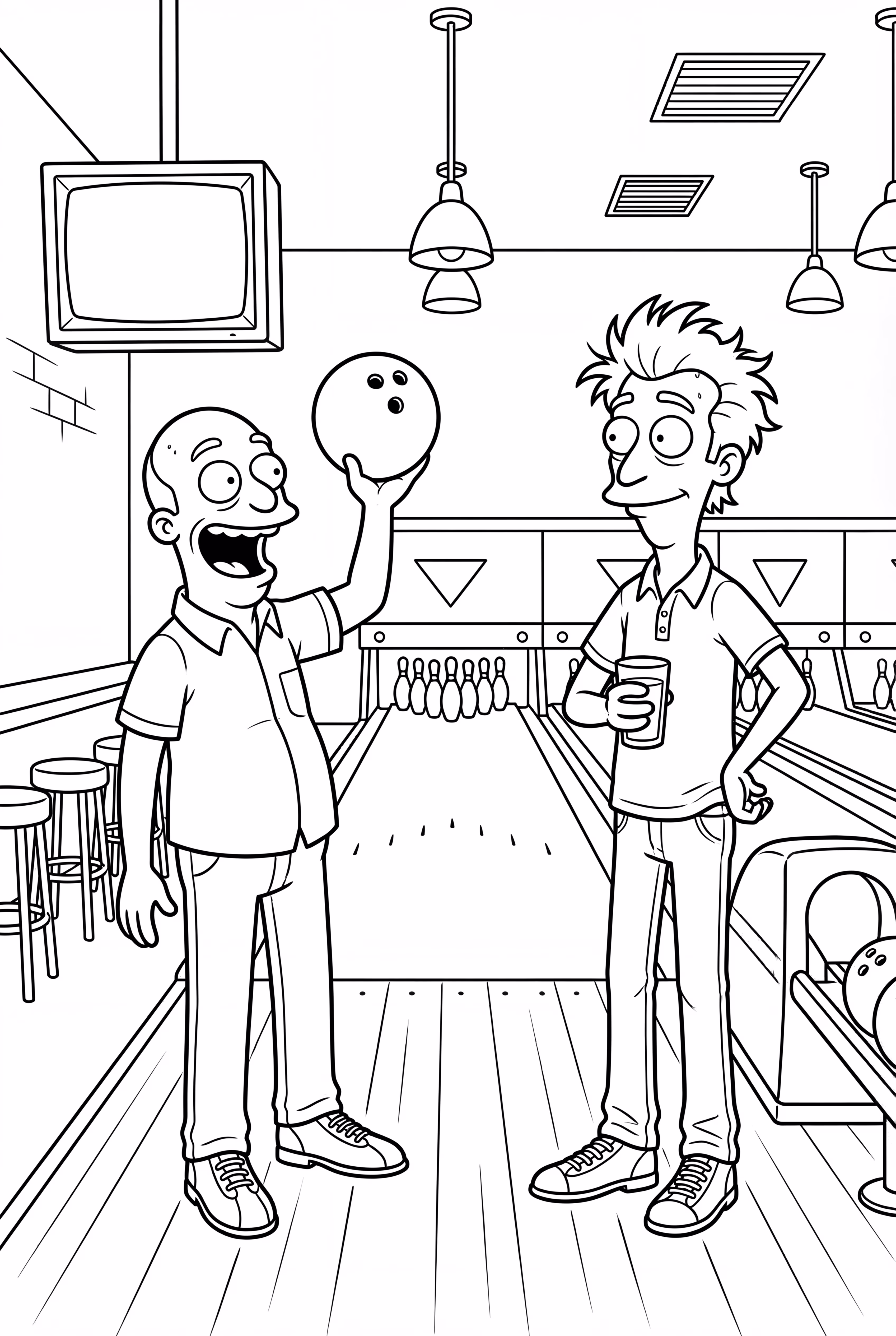 Simpsons Bowling Night At Barney’s